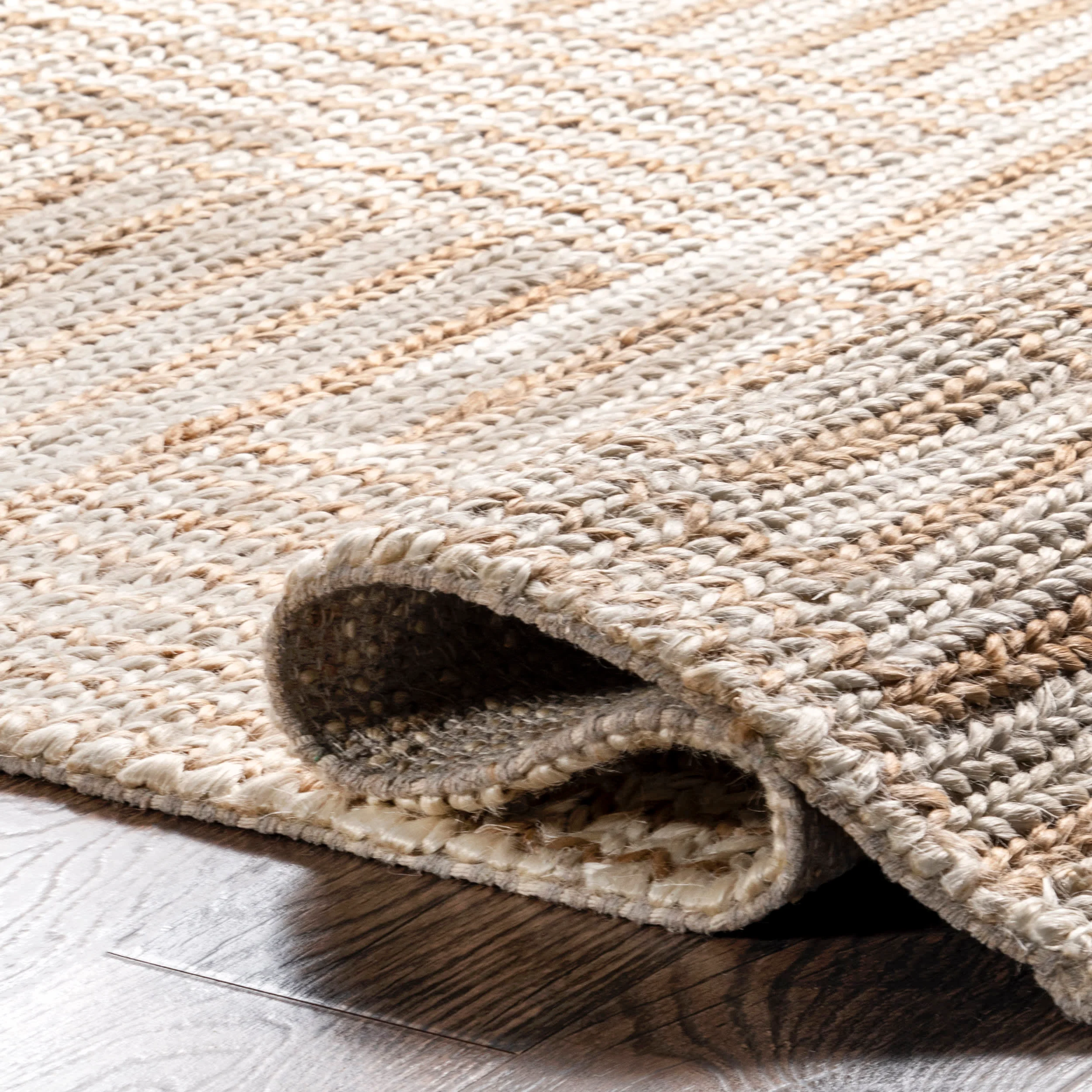 Grassland Handwoven Jute Rug | Ivory - Image 7