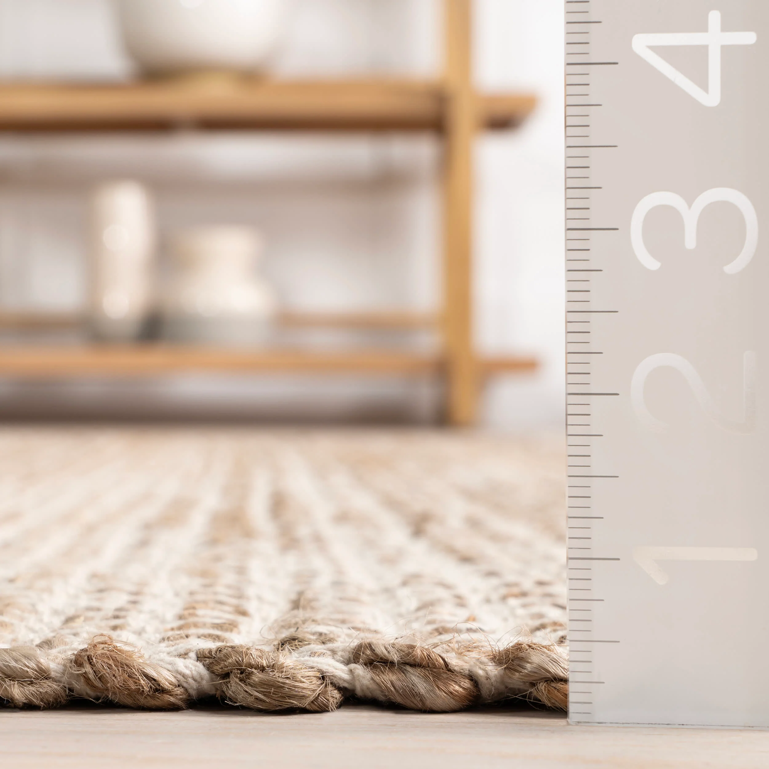 Gravel Handwoven Jute Rug | Ivory - Image 5