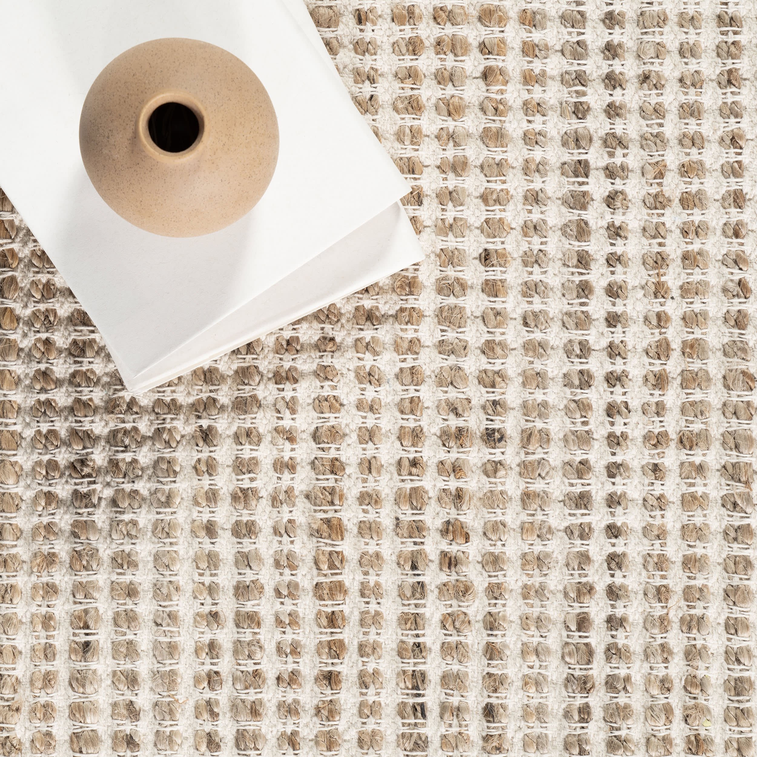 Gravel Handwoven Jute Rug | Ivory - Image 7