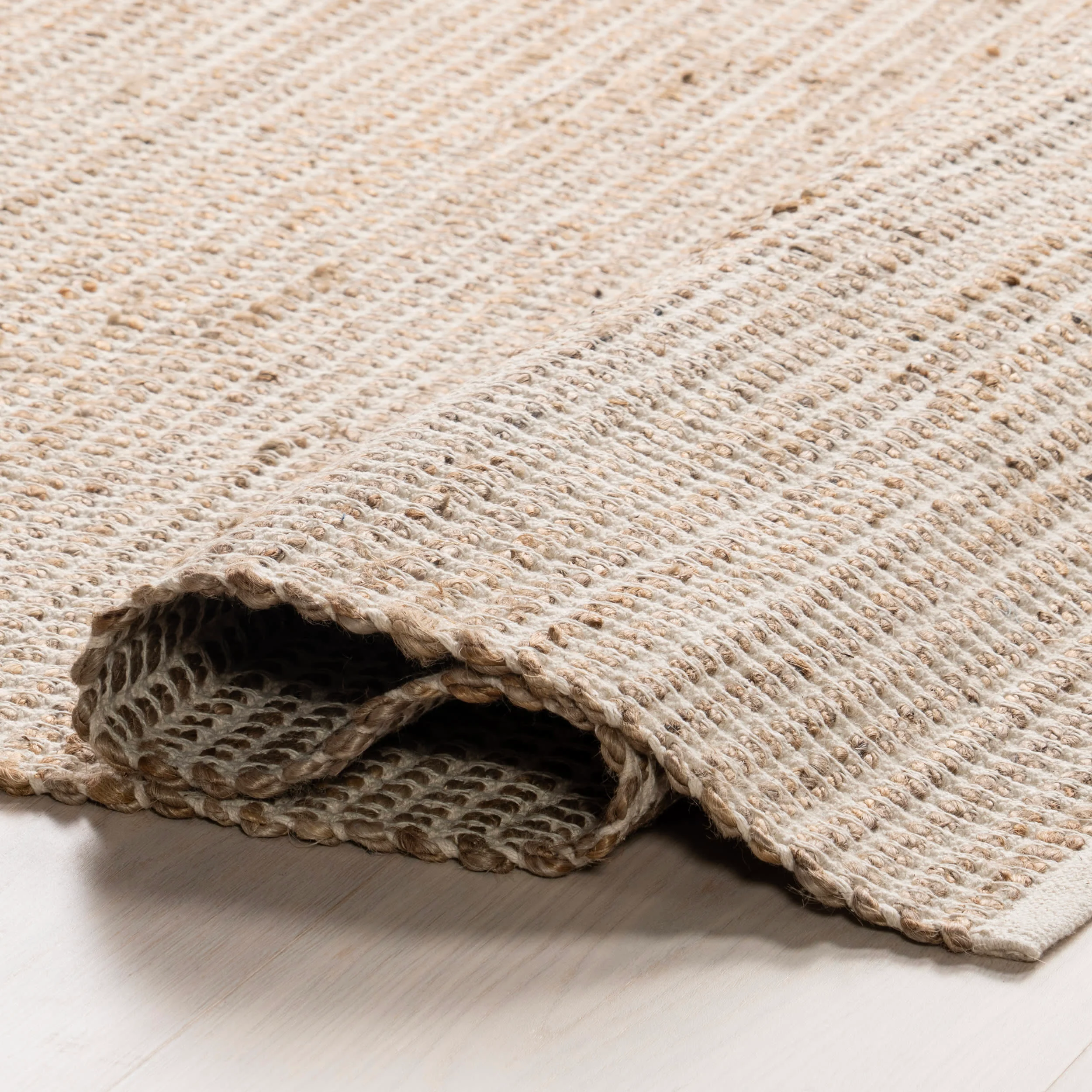 Gravel Handwoven Jute Rug | Ivory - Image 8