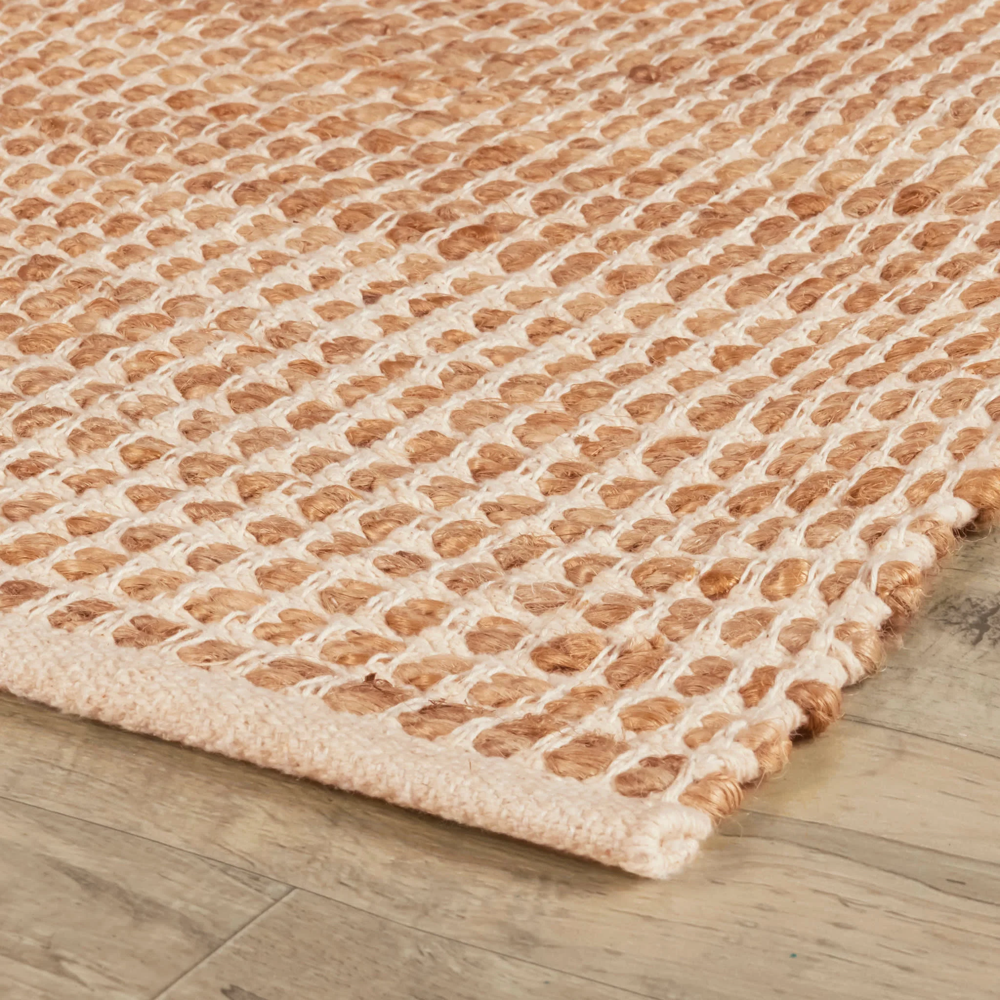 Gravel Handwoven Jute Rug | Ivory/Natural - Image 5