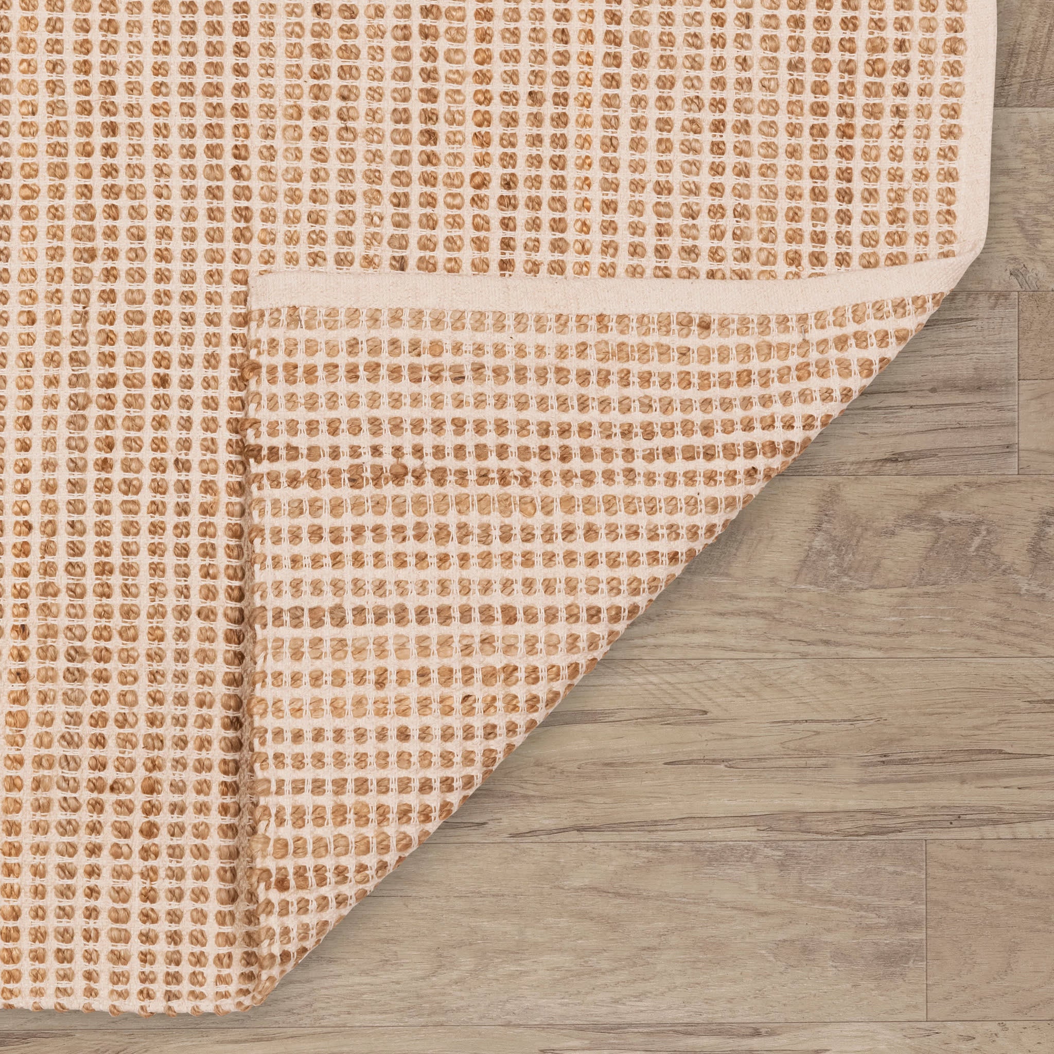 Gravel Handwoven Jute Rug | Ivory/Natural - Image 6