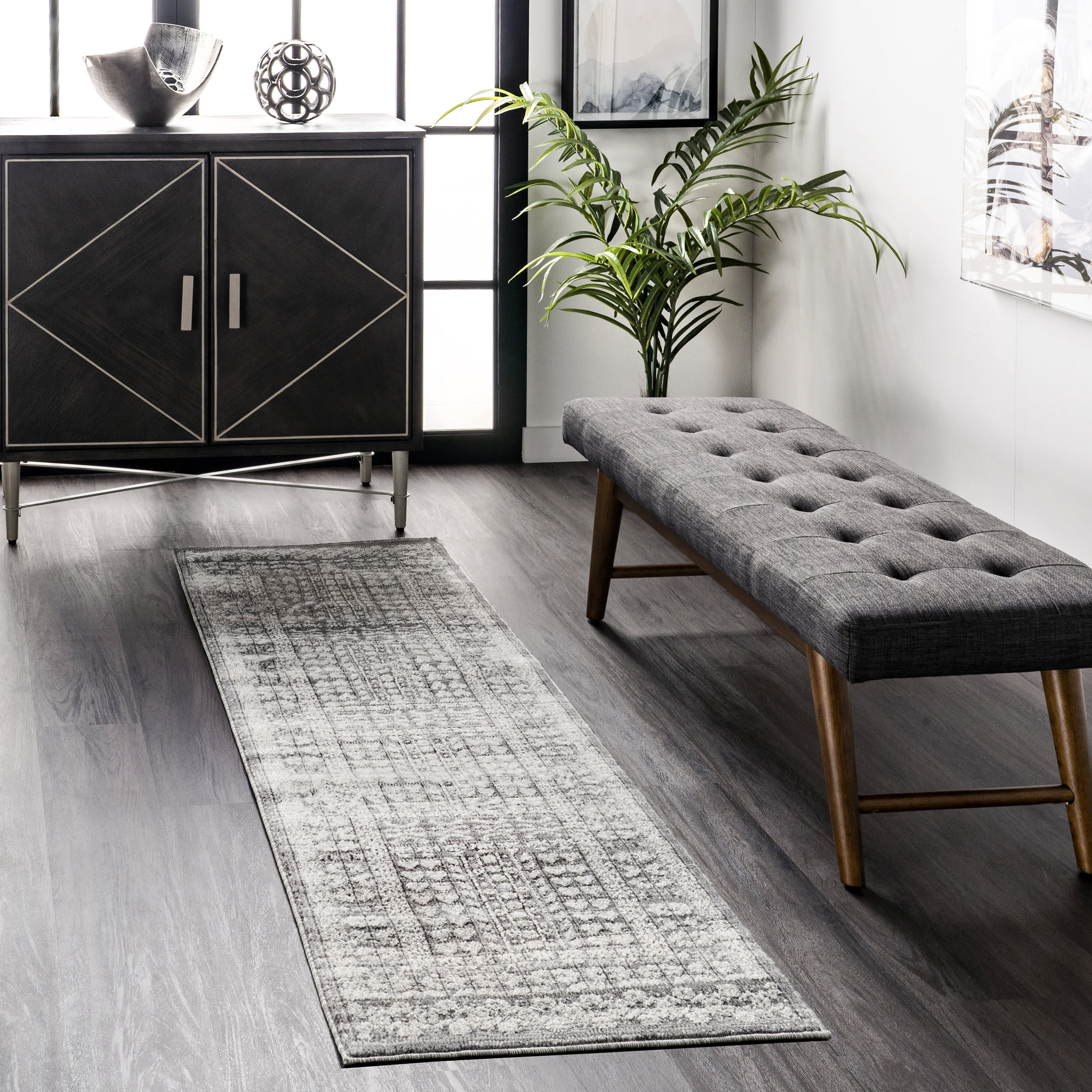 Grecian Frieze Rug | Grey - Image 2