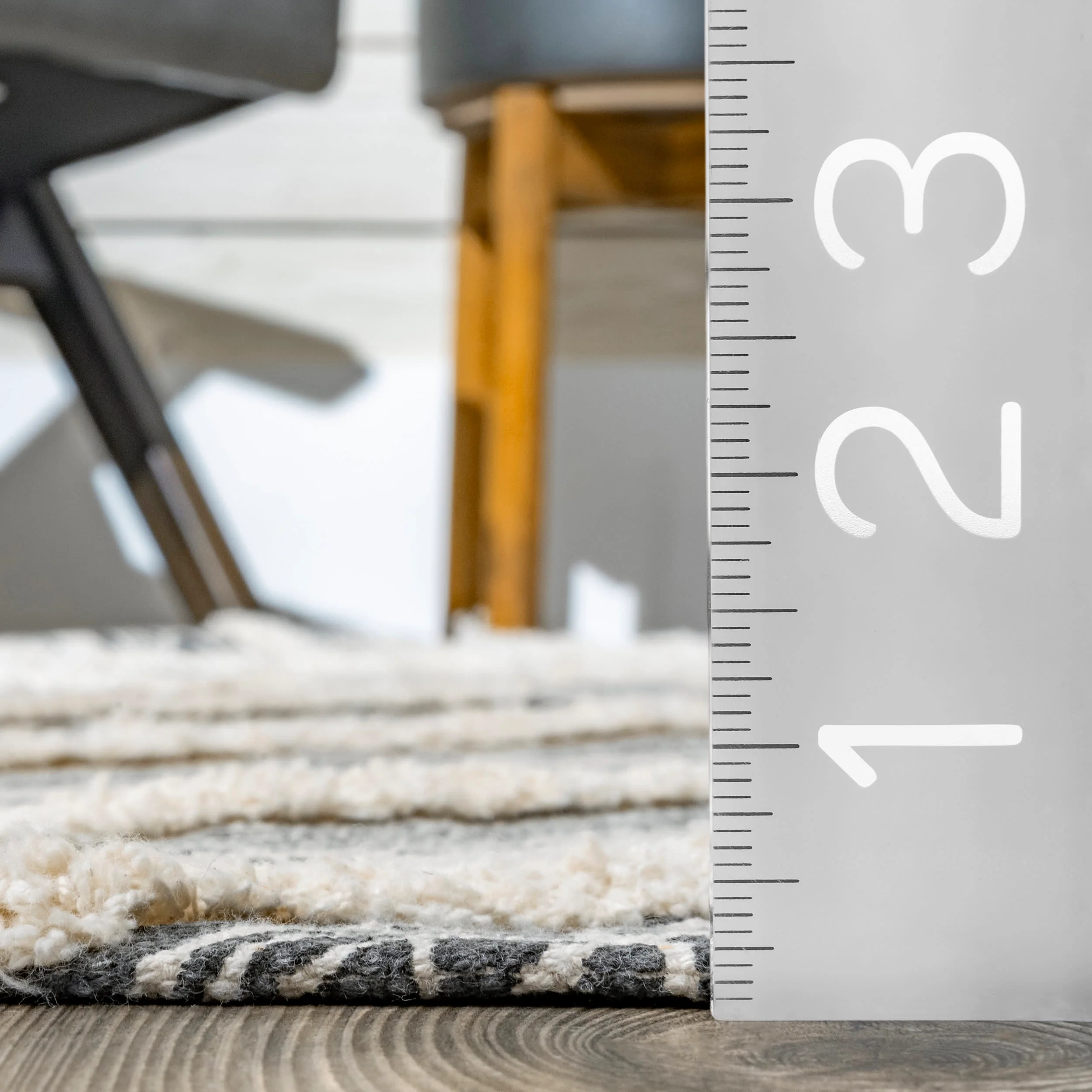Greek Eye Trellis Rug | Grey - Image 5