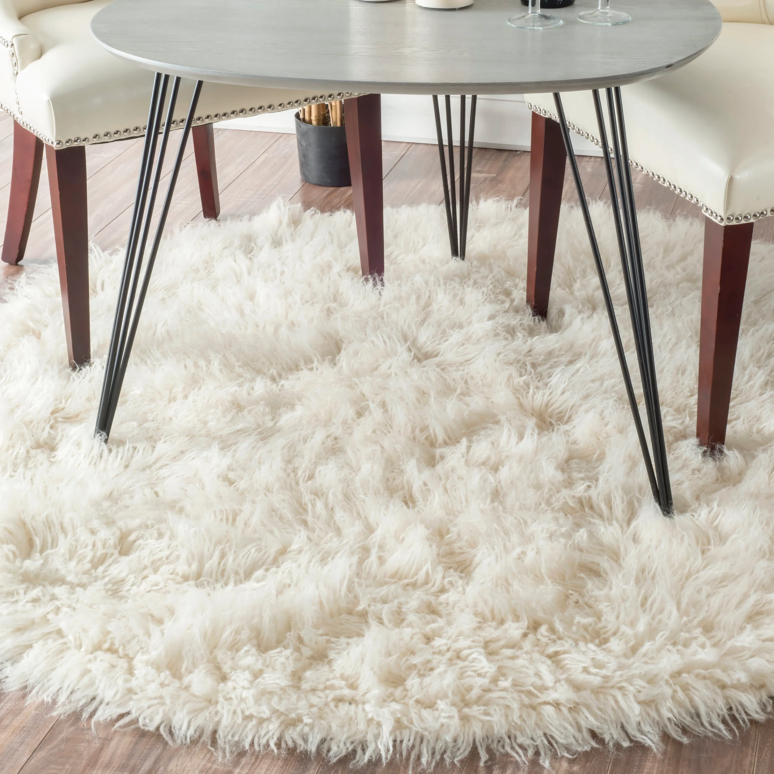 Greek Flokati Rug | Cream - Image 2