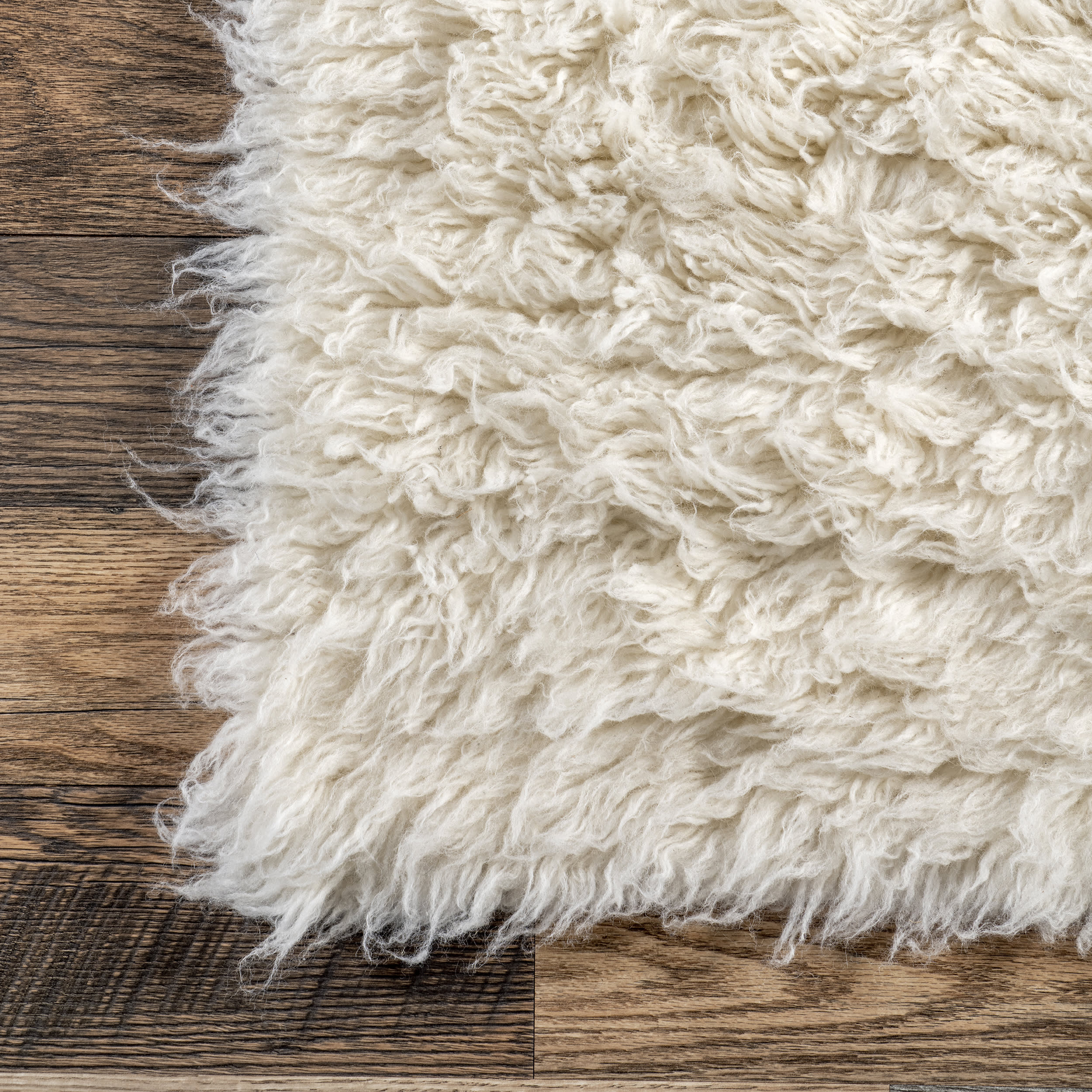 Greek Flokati Rug | Cream - Image 3