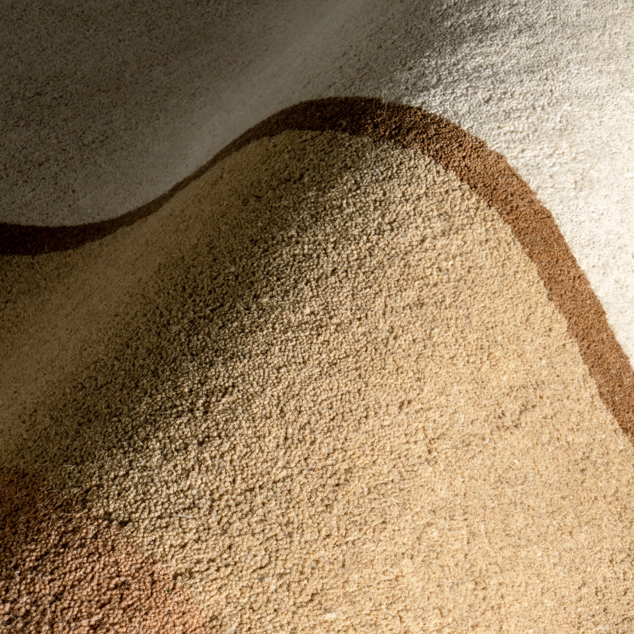 Greenwich Abstract Wool Rug | Beige - Image 3