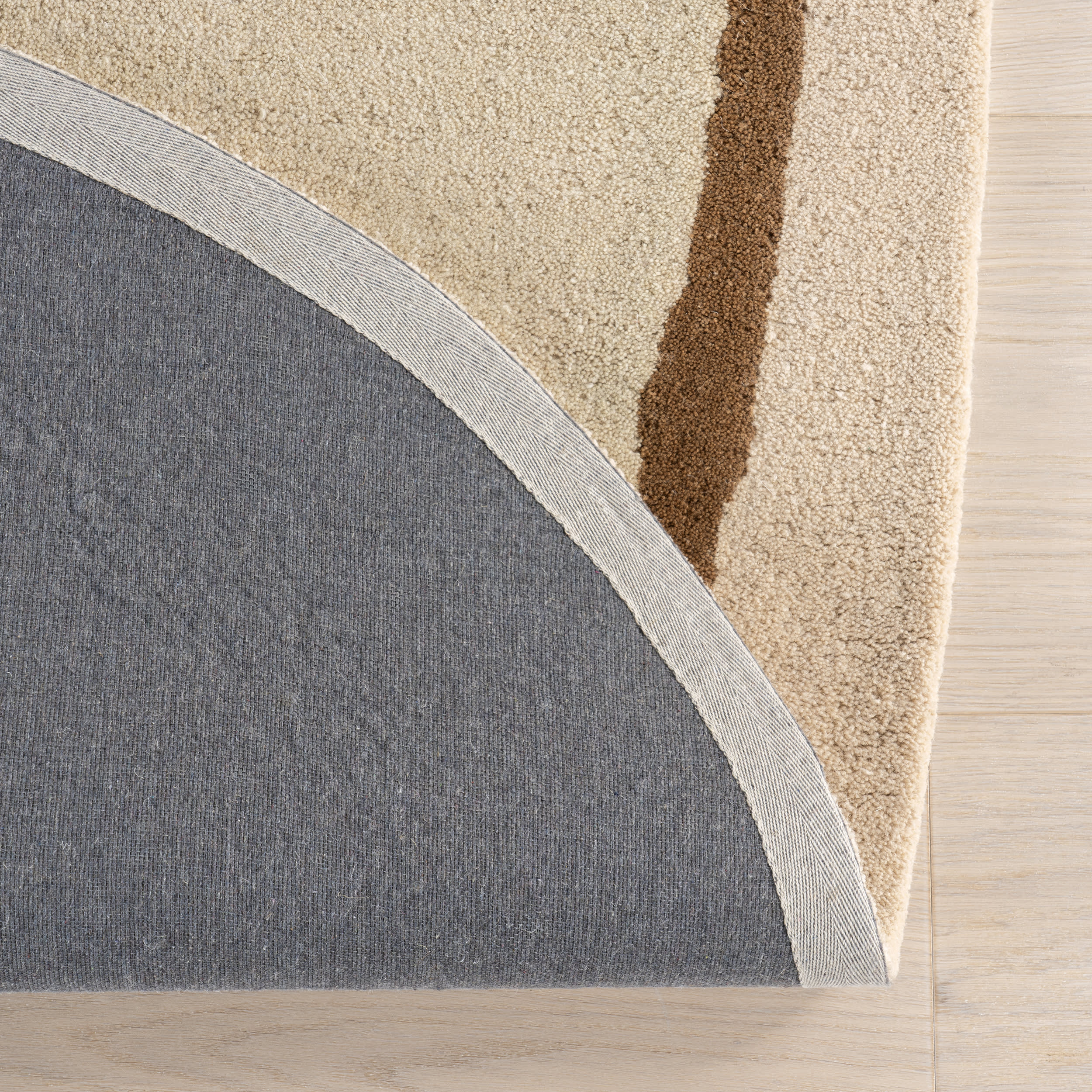 Greenwich Abstract Wool Rug | Beige - Image 6