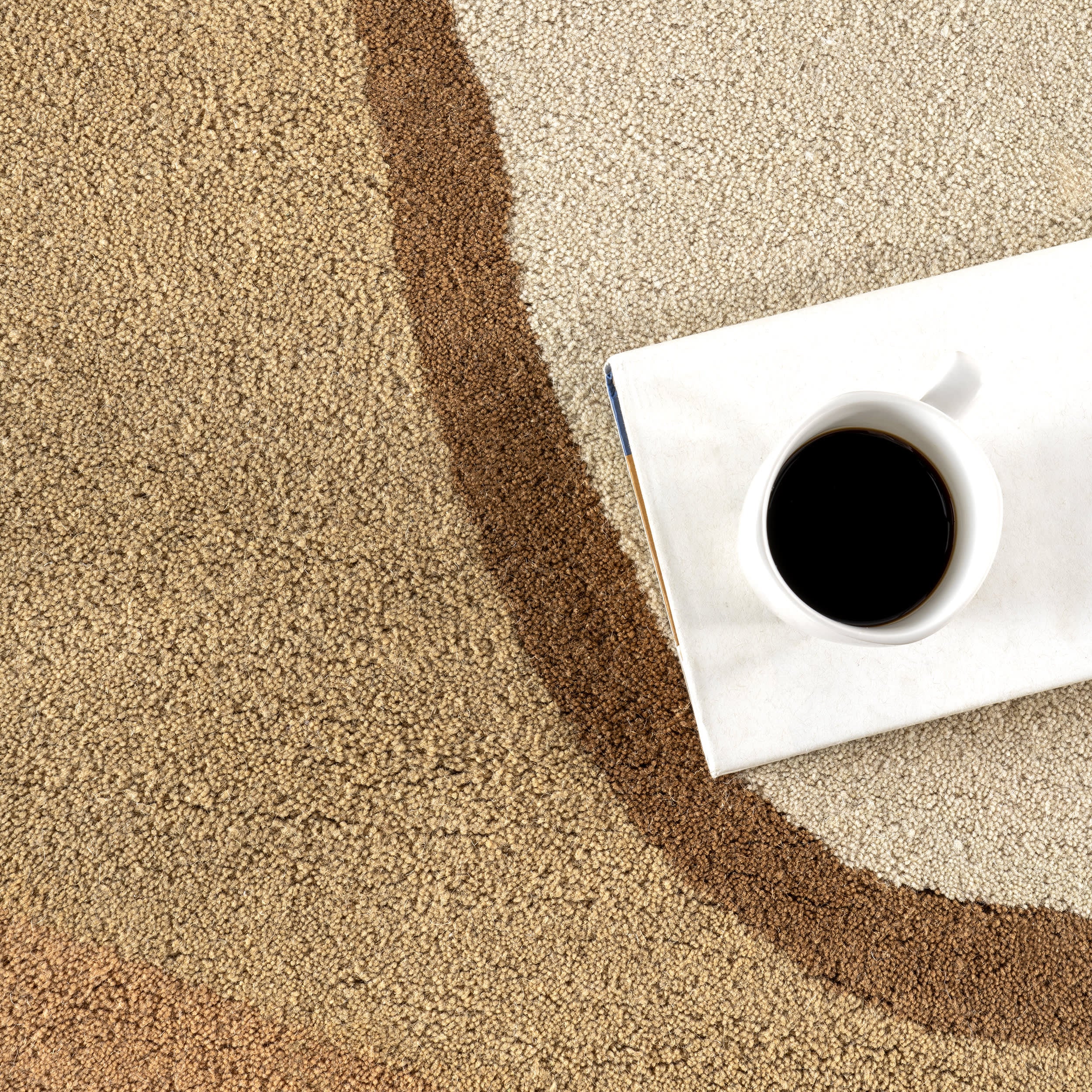 Greenwich Abstract Wool Rug | Beige - Image 7