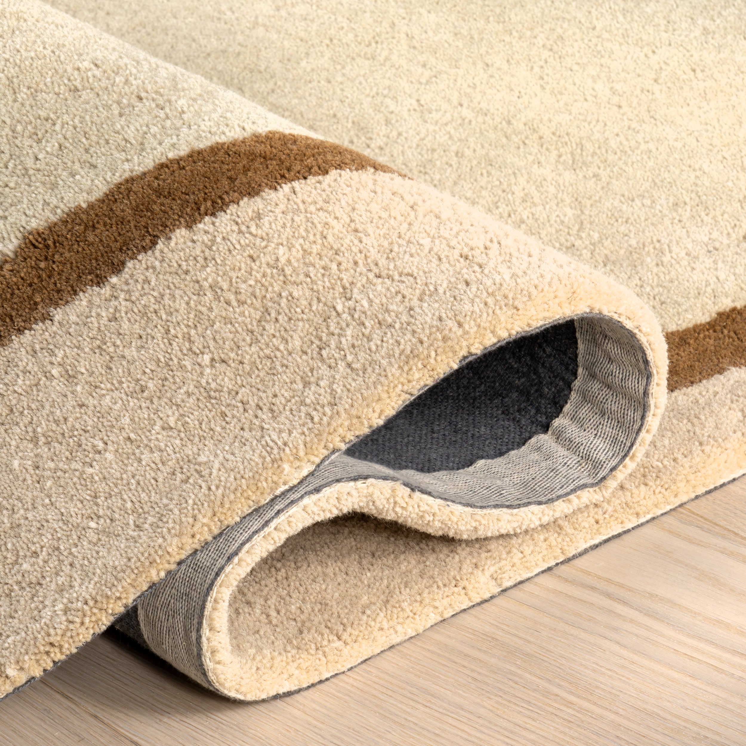 Greenwich Abstract Wool Rug | Beige - Image 8