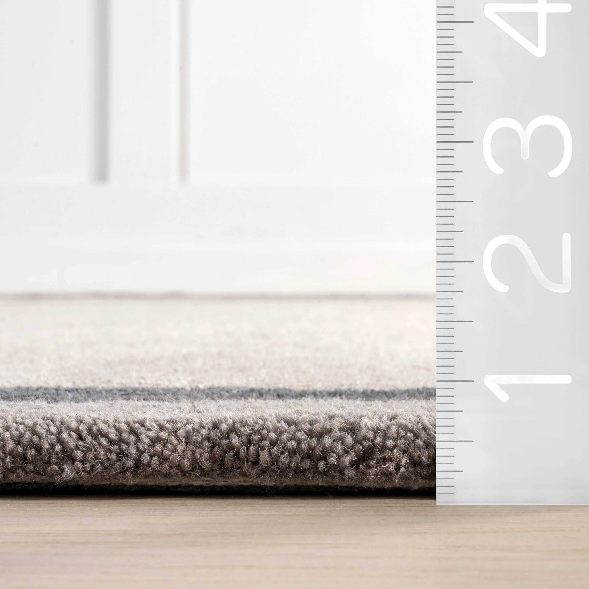 Greenwich Abstract Wool Rug | Grey - Image 5