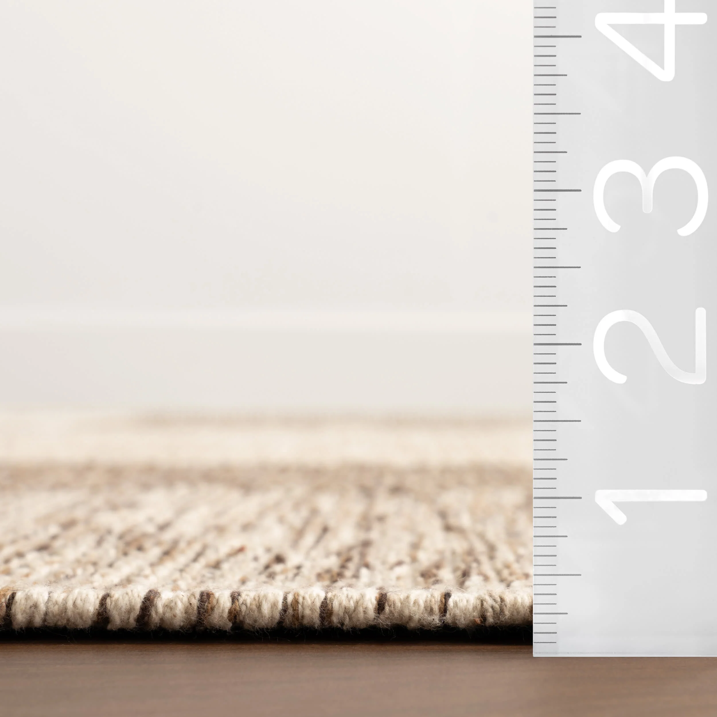 Greer Checkered Rug | Beige - Image 6