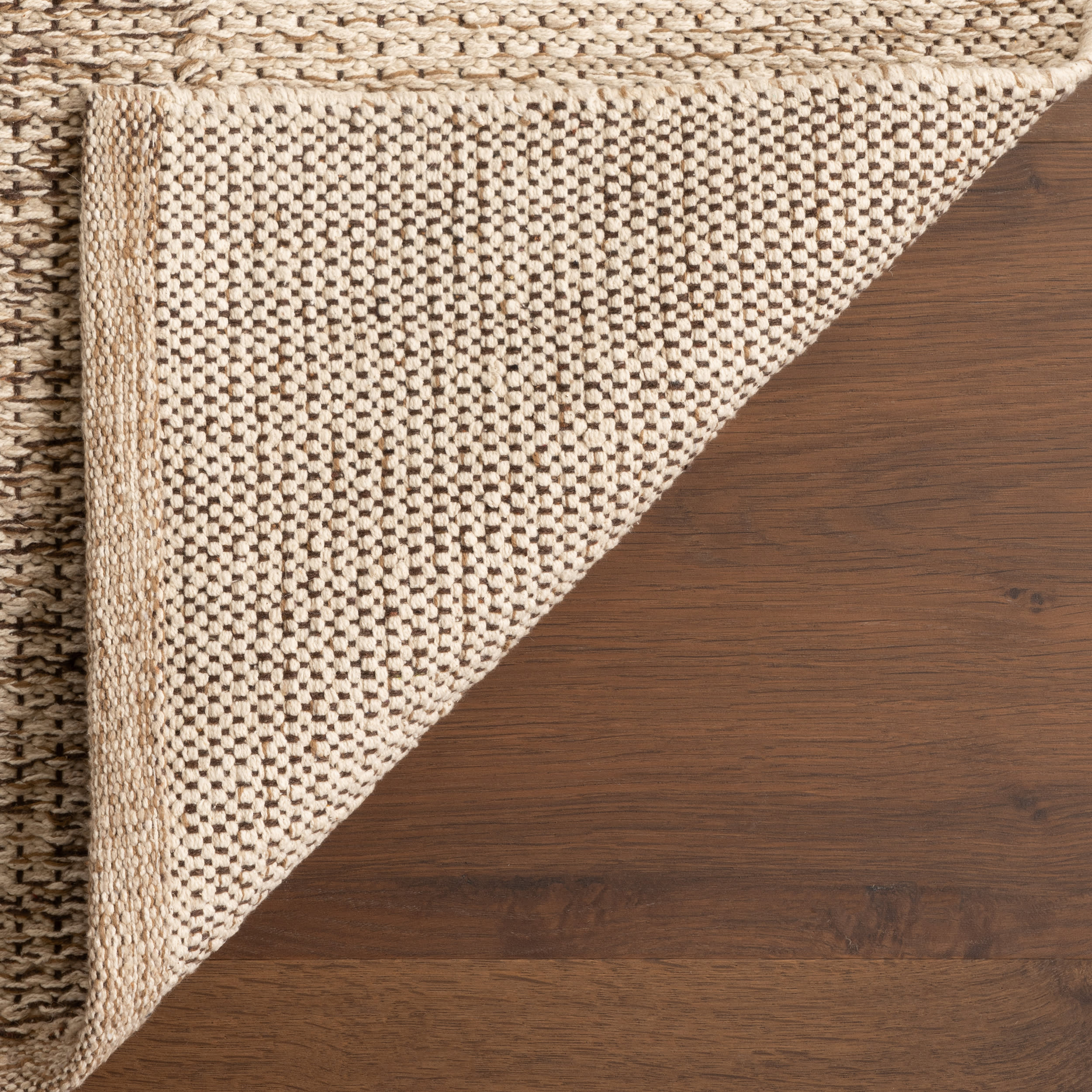 Greer Checkered Rug | Beige - Image 7
