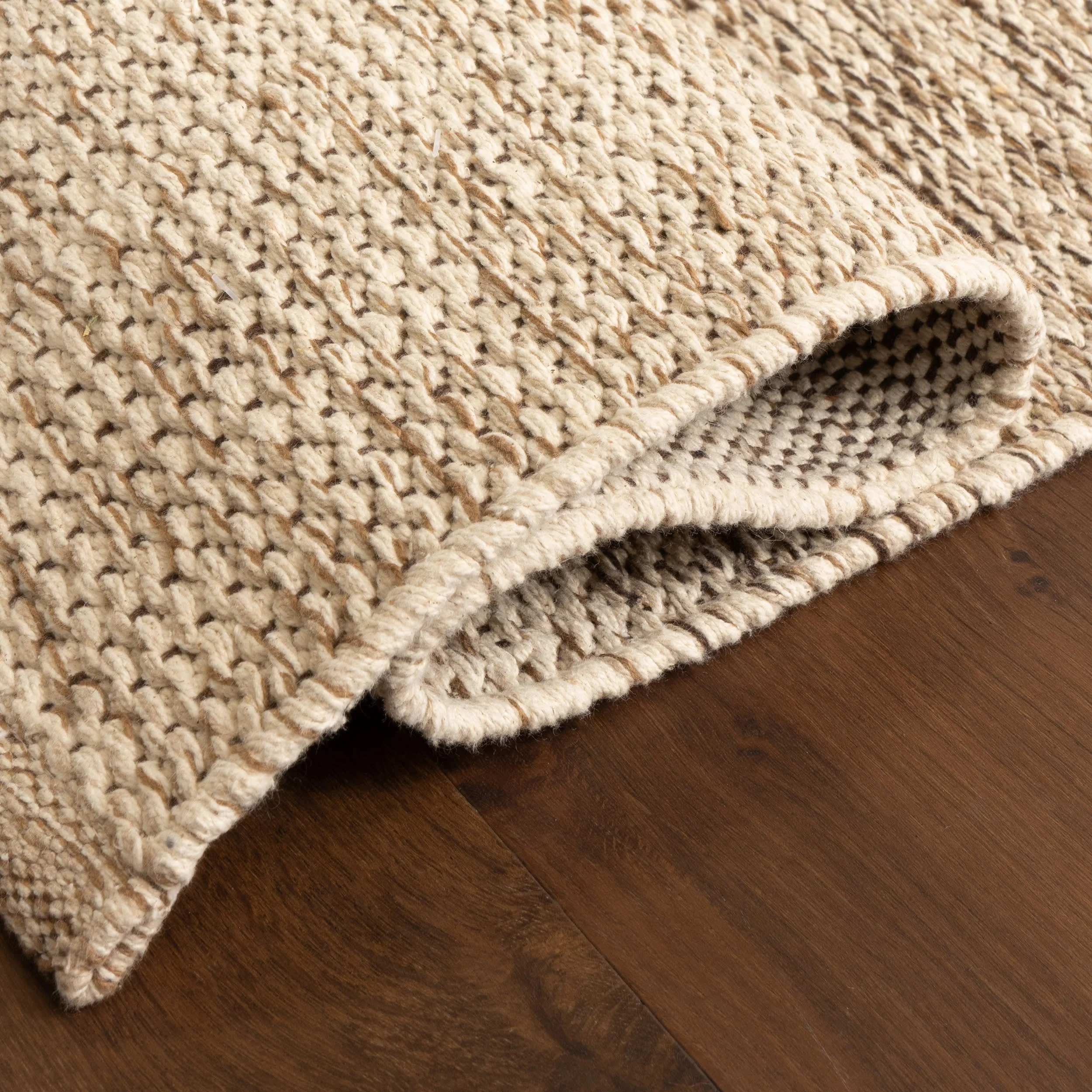 Greer Checkered Rug | Beige - Image 9