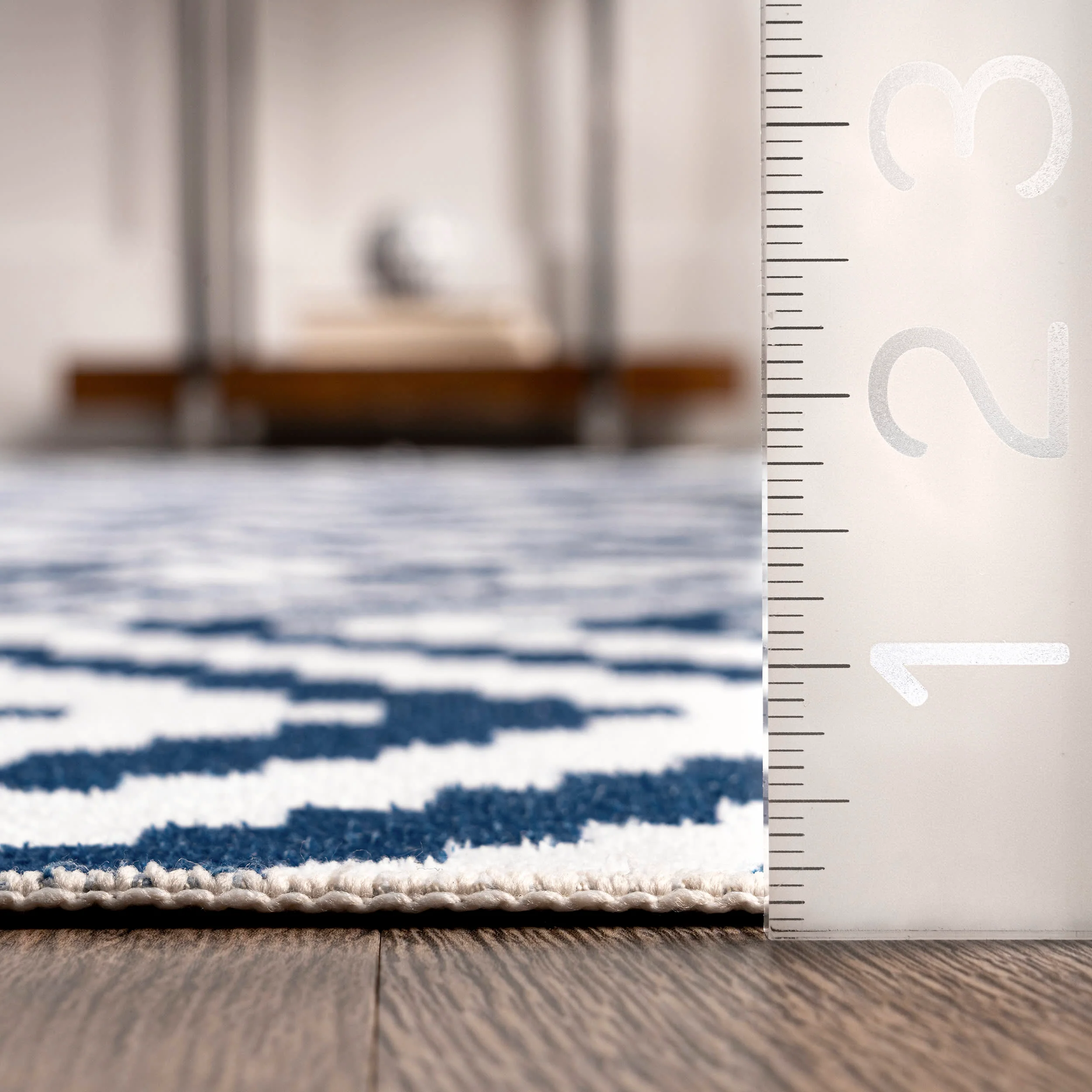 Greta Scandinavia Diamond Washable Rug | Blue - Image 5