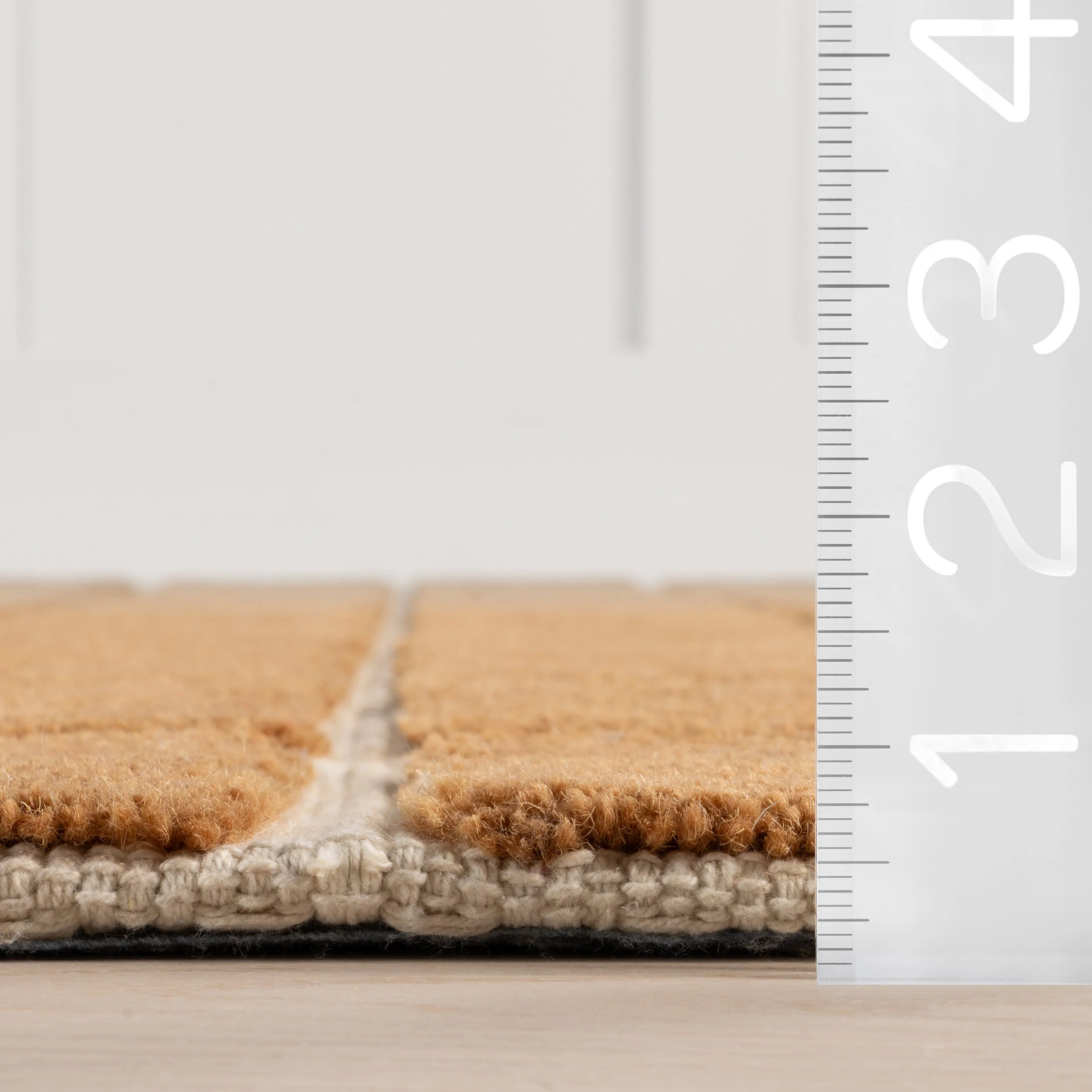 Gretchen Checked Wool Rug | Rust - Image 5