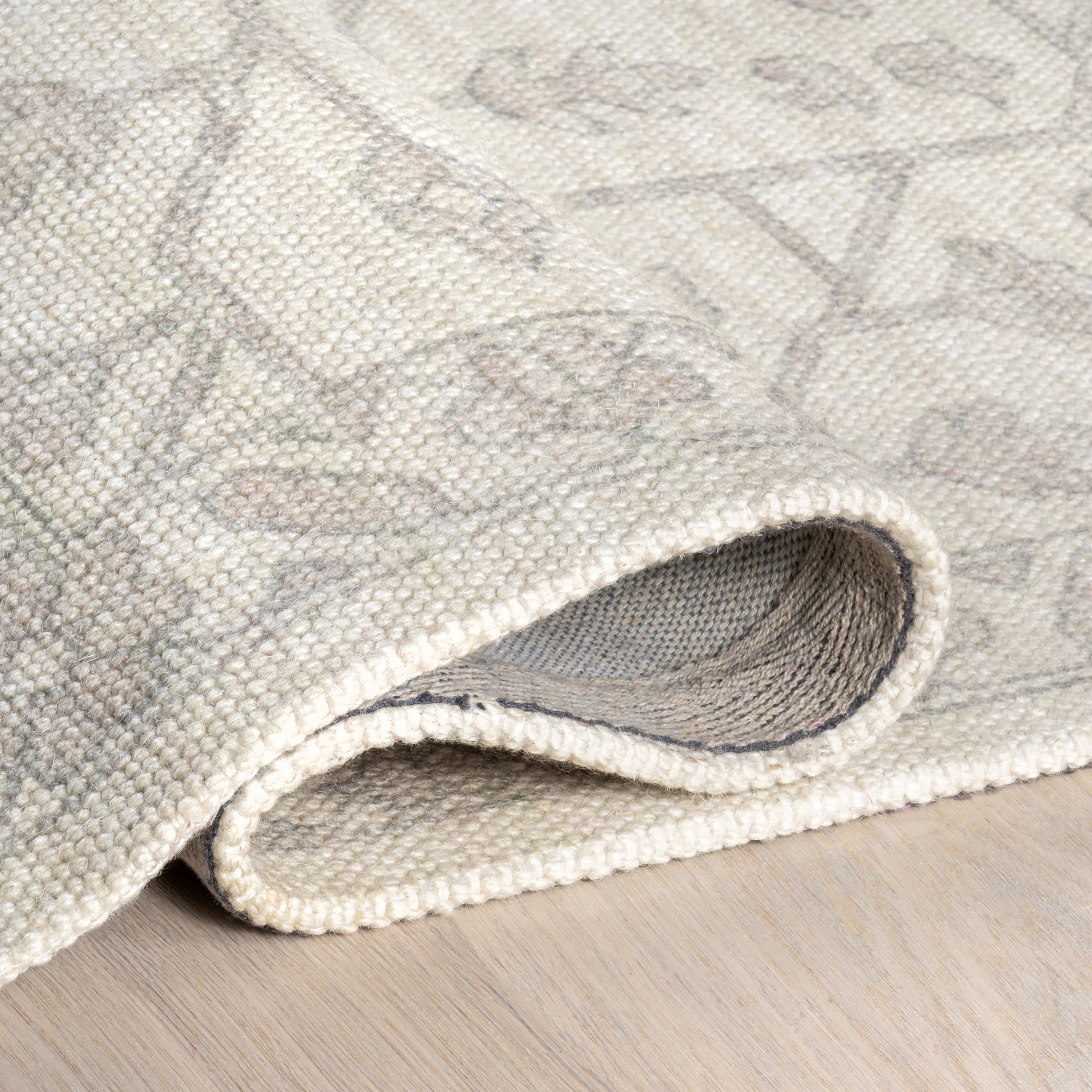 Gretel Wool and Cotton Rug | Beige - Image 8