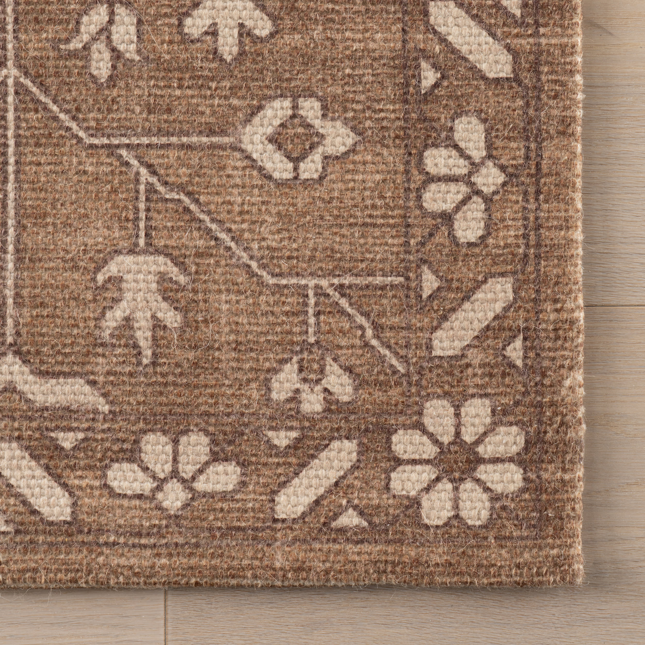 Gretel Wool and Cotton Rug | Light Brown - Image 4