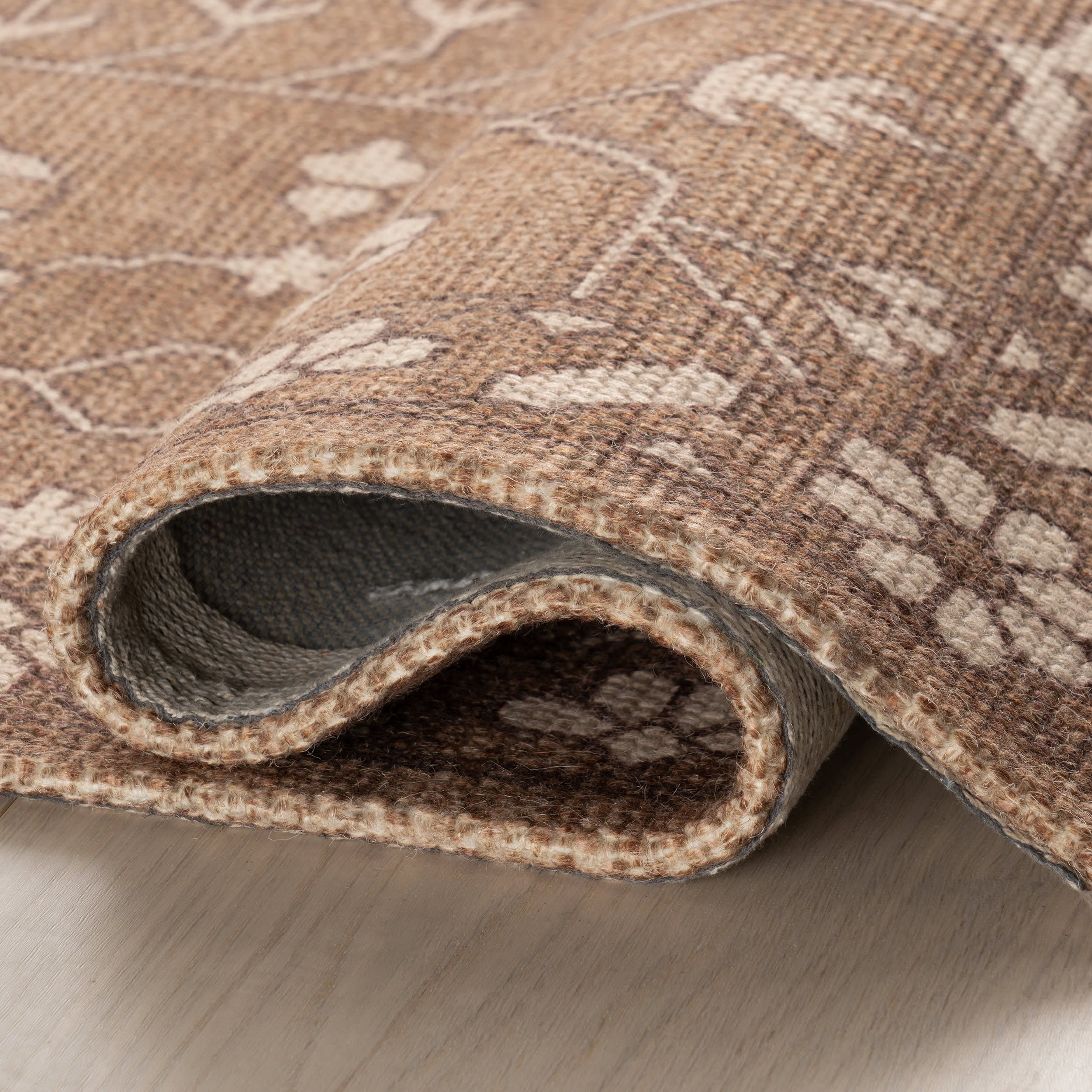 Gretel Wool and Cotton Rug | Light Brown - Image 7