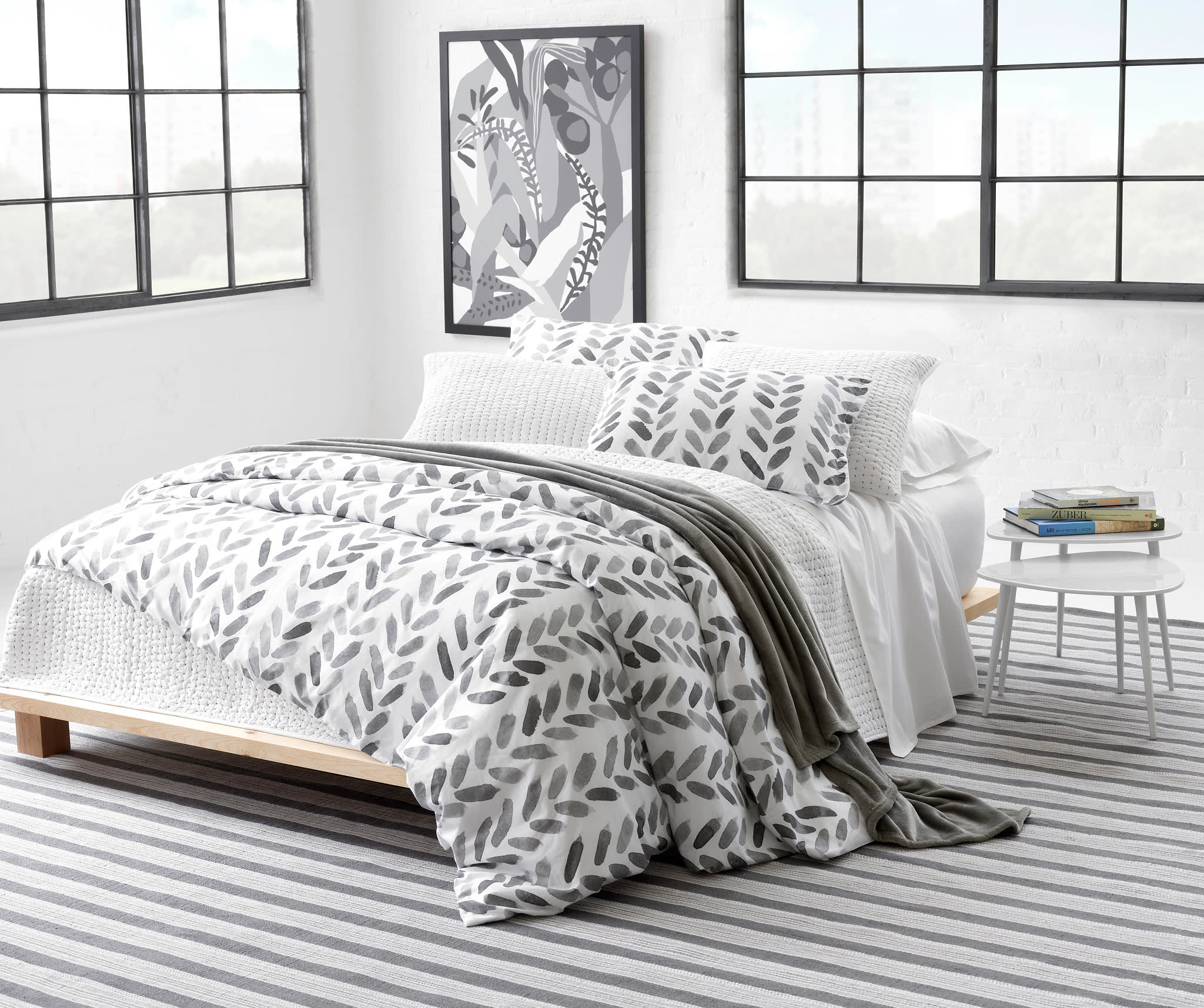 Brush Duvet Cover | Grey - Image 2