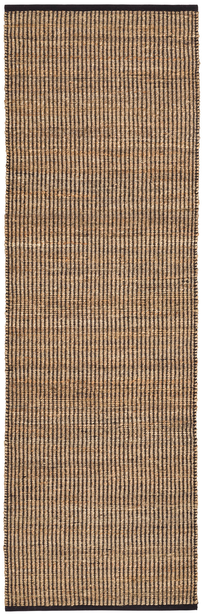 Gridwork Handwoven Jute Rug | Black - Image 2
