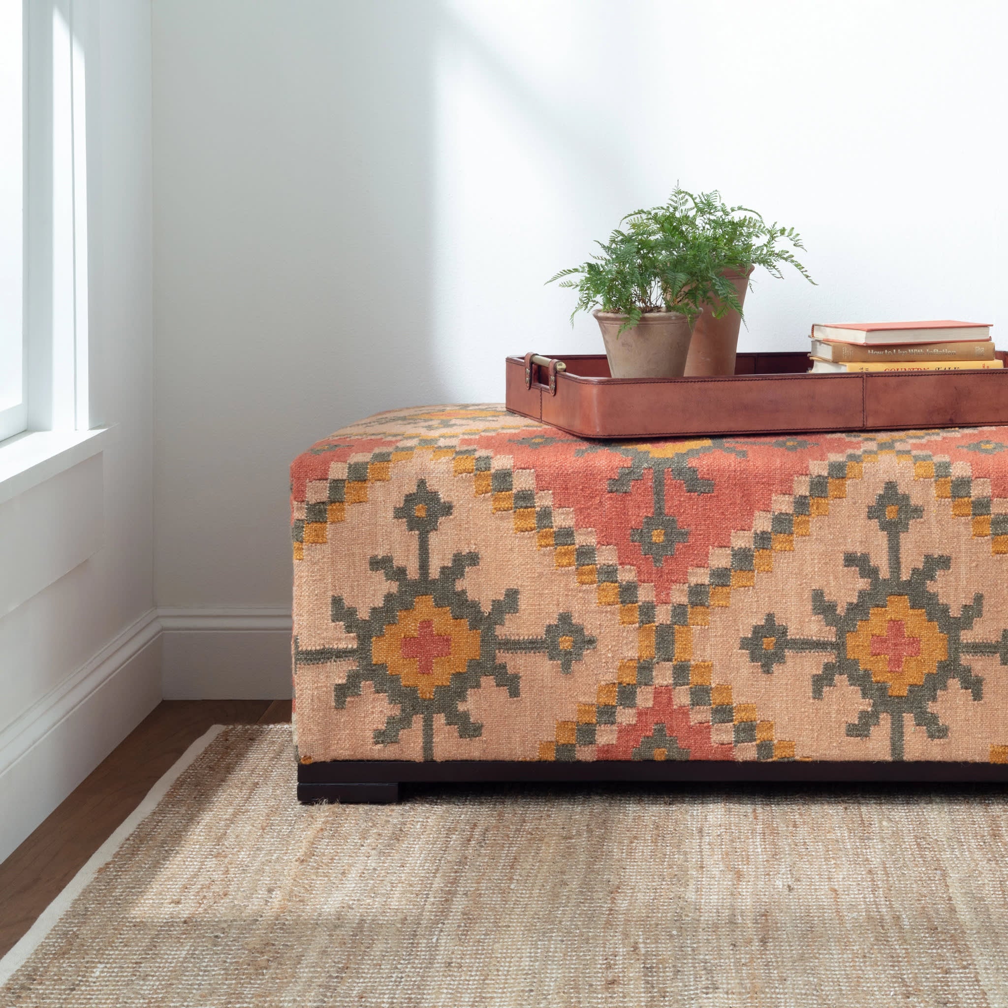 Gridwork Handwoven Jute Rug | Ivory - Image 5