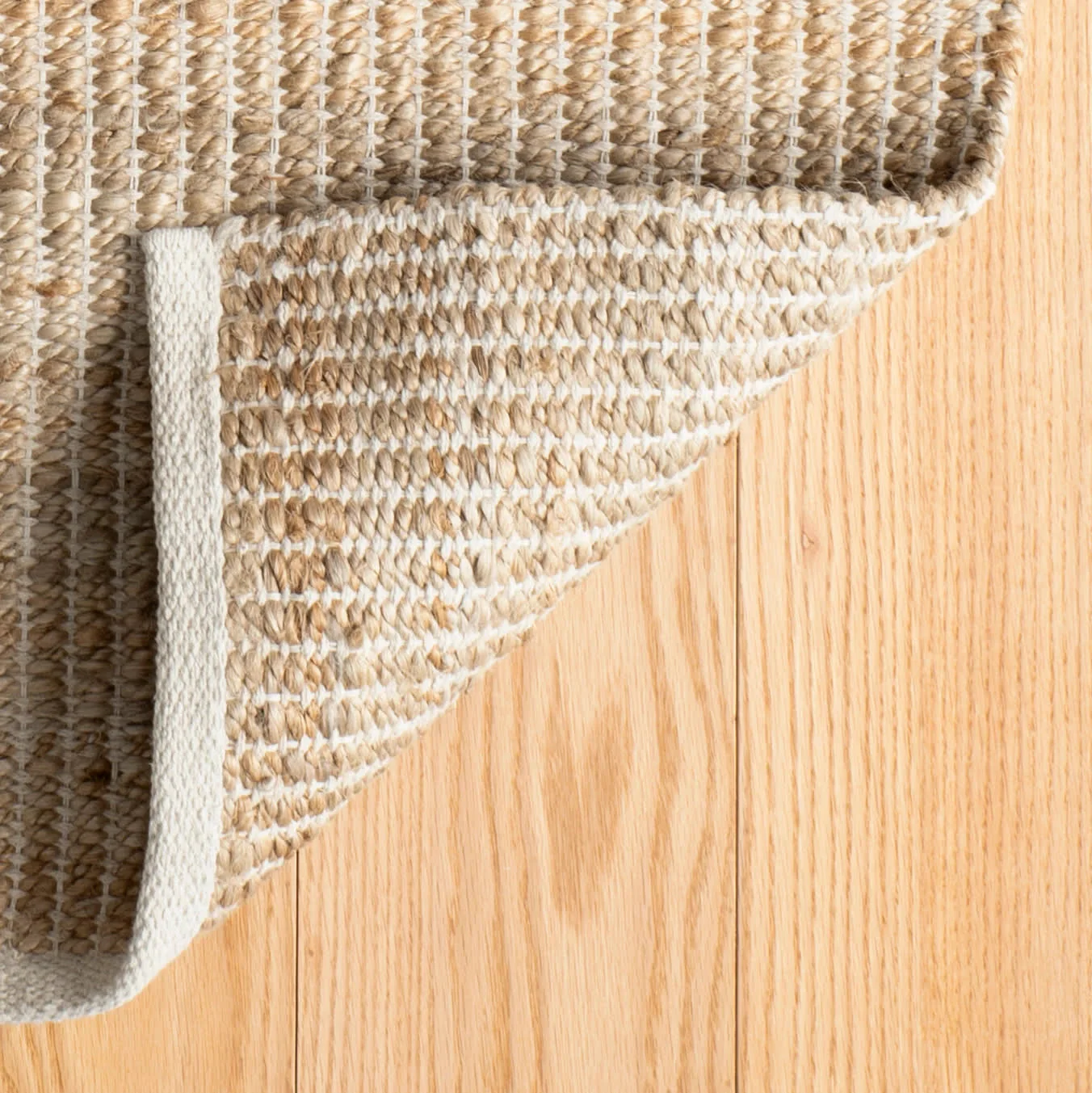 Gridwork Handwoven Jute Rug | Ivory - Image 9