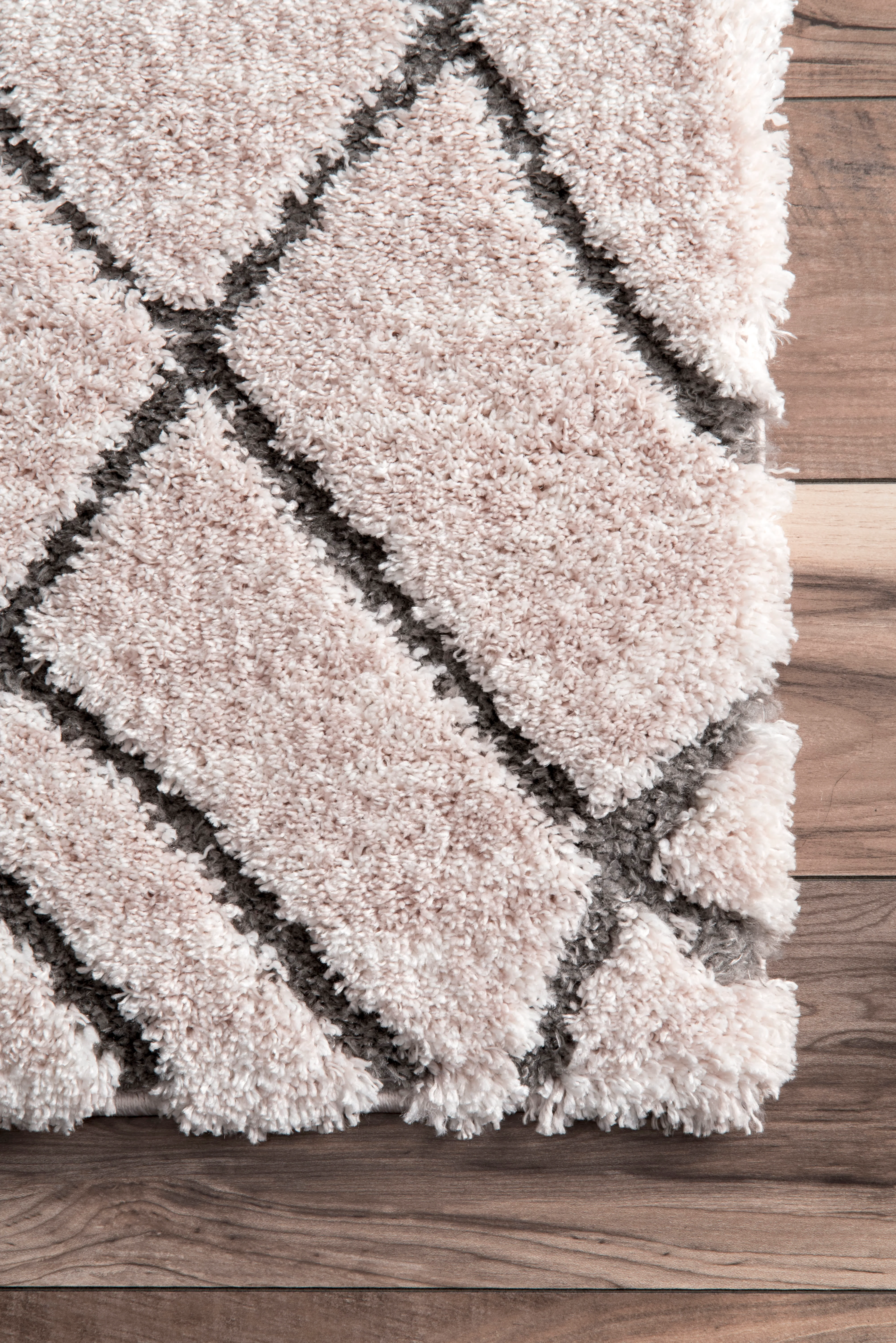 Grooved Zen Garden Moroccan Rug | Light Beige - Image 3