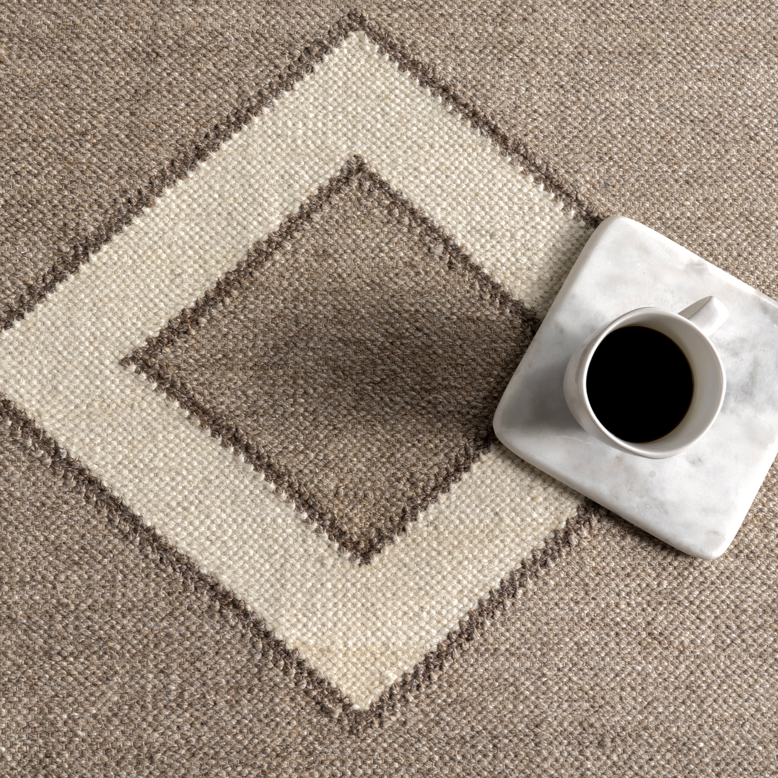 Grove Southwestern Cotton-Blend Rug | Taupe - Image 7