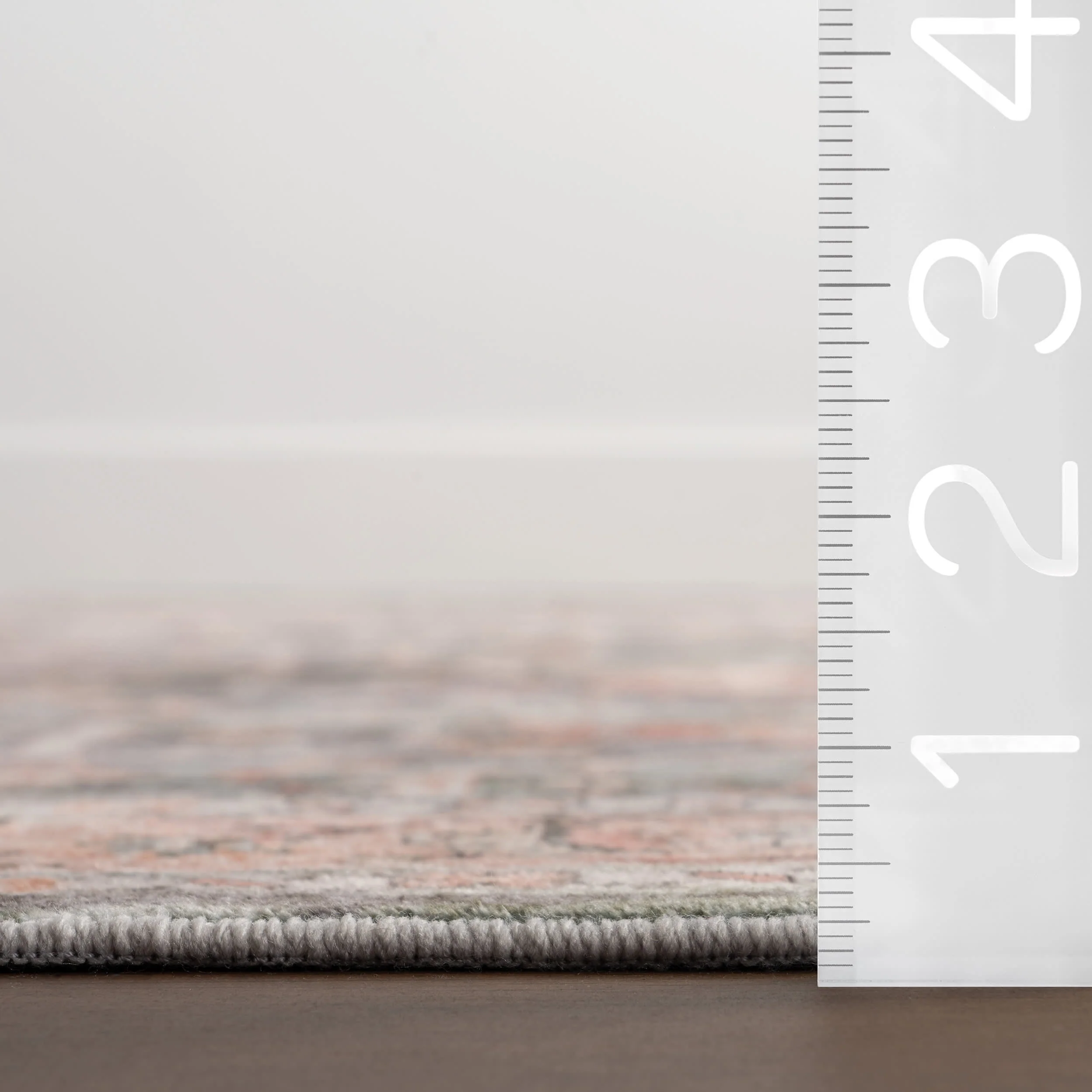 Hadlee Medallion Washable Rug | Peach - Image 6