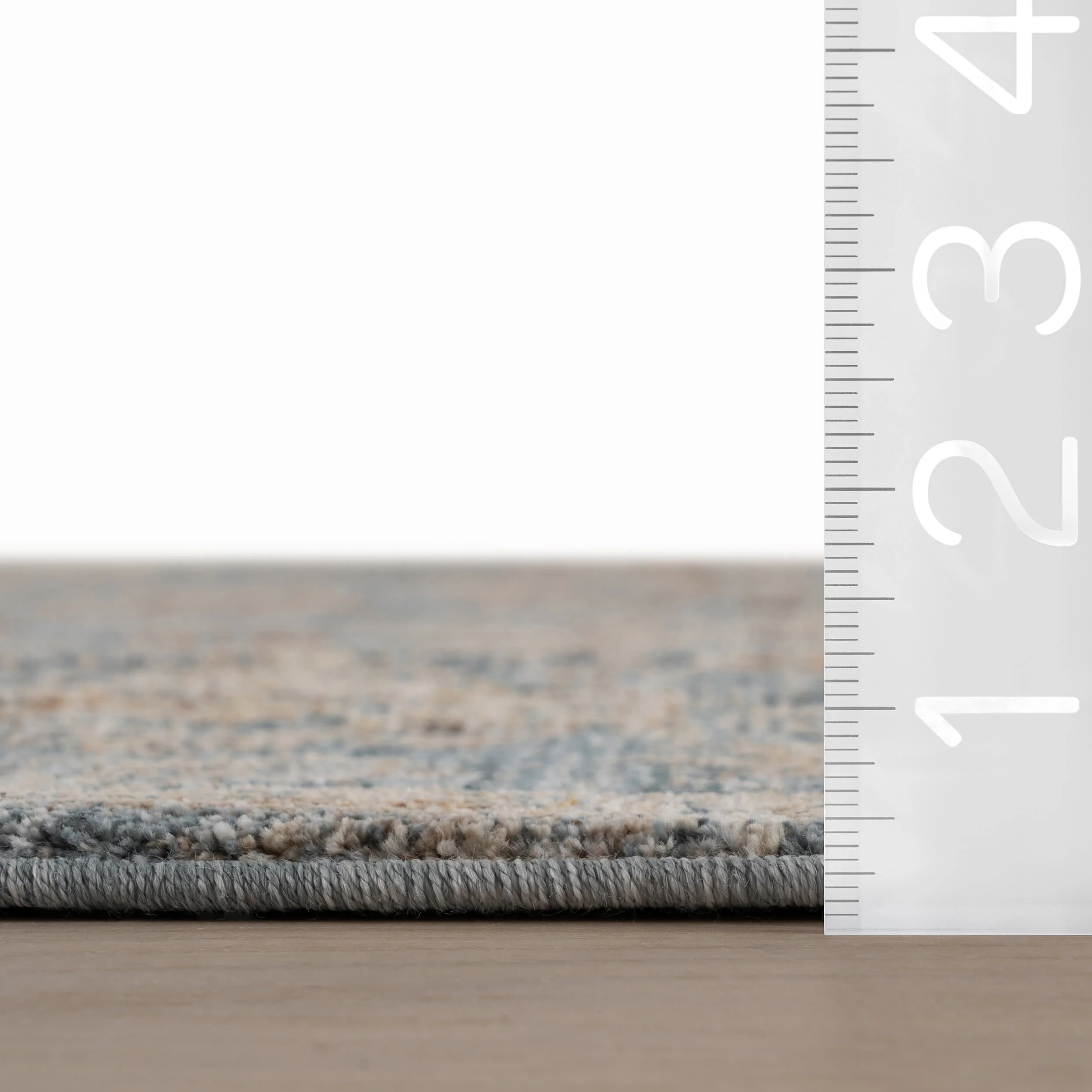 Halima Traditional Vintage Floral Rug | Blue - Image 6