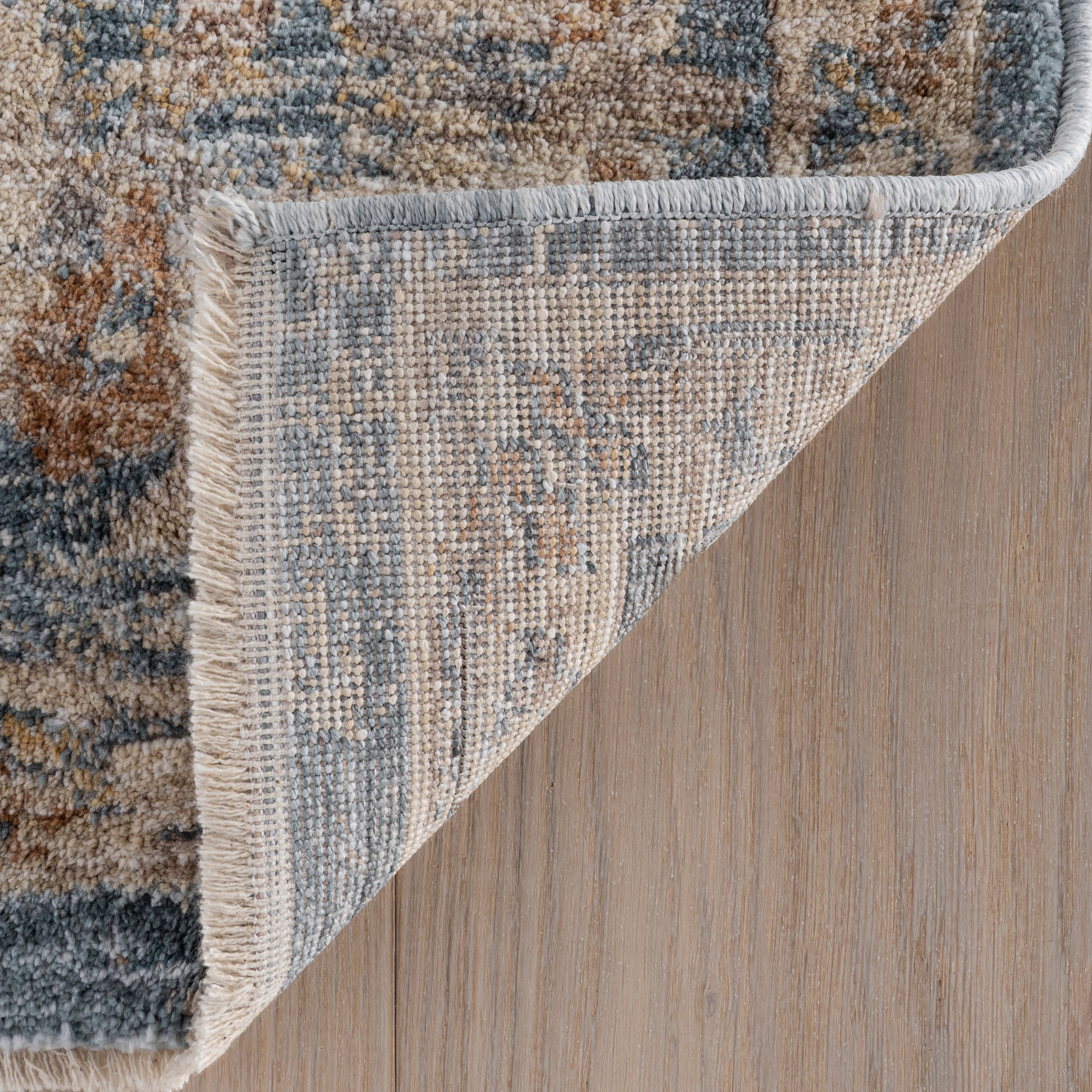 Halima Traditional Vintage Floral Rug | Blue - Image 8