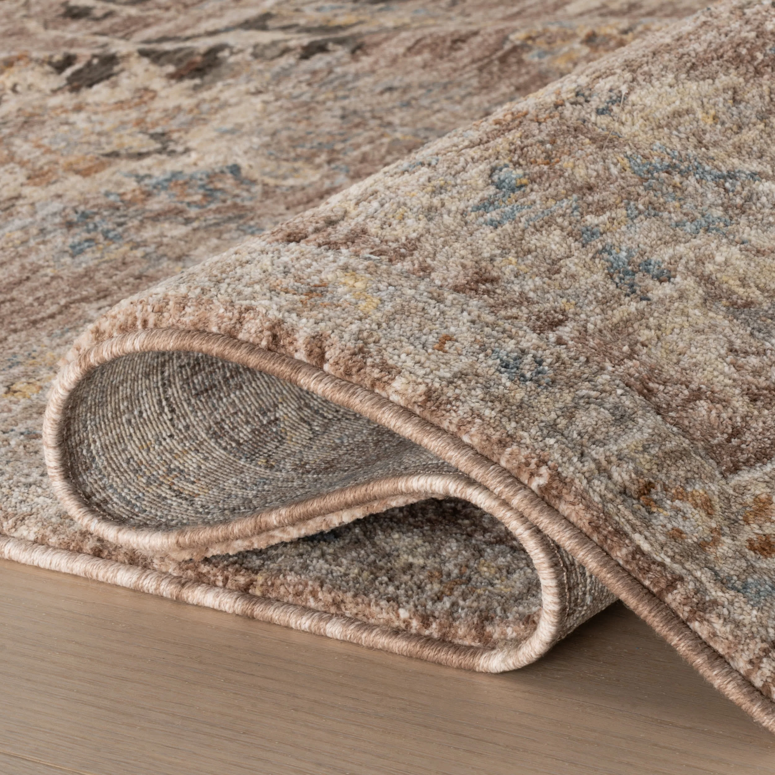 Halima Traditional Vintage Floral Rug | Brown - Image 11