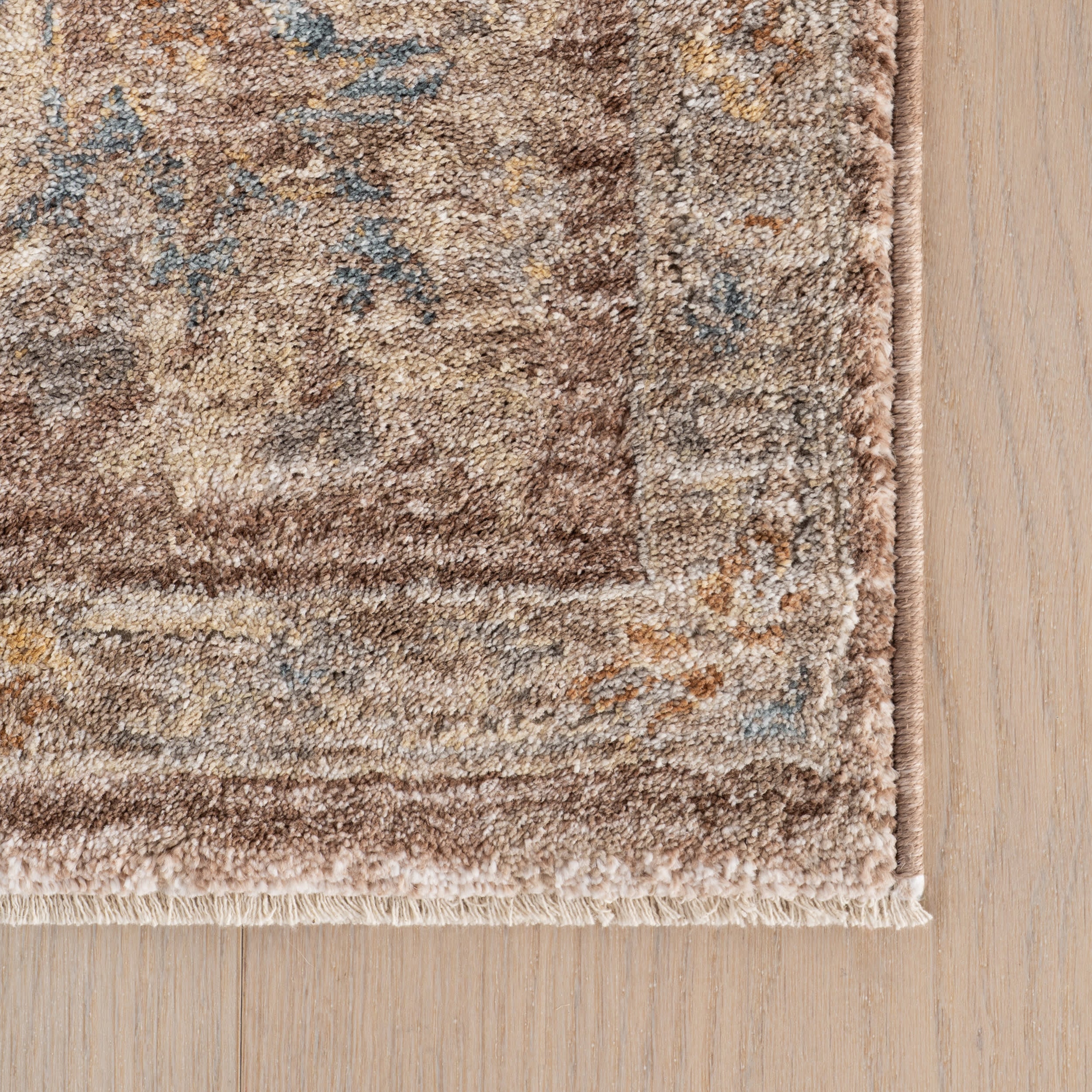 Halima Traditional Vintage Floral Rug | Brown - Image 4