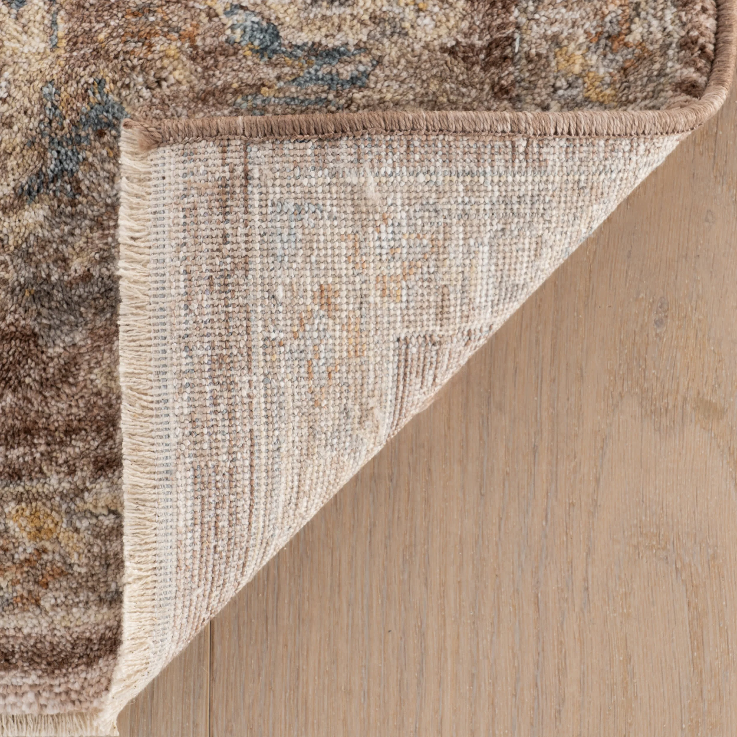 Halima Traditional Vintage Floral Rug | Brown - Image 8