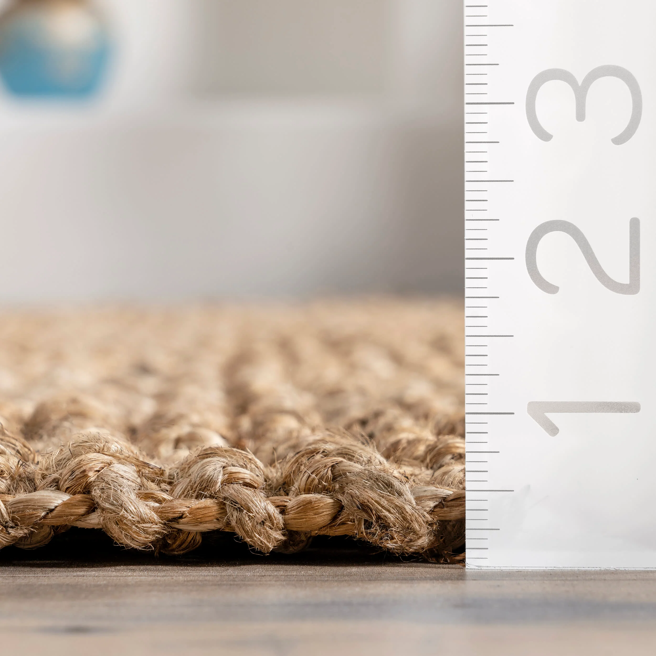 Hand Woven Jute with Wool Fringe Rug | Natural - Image 5