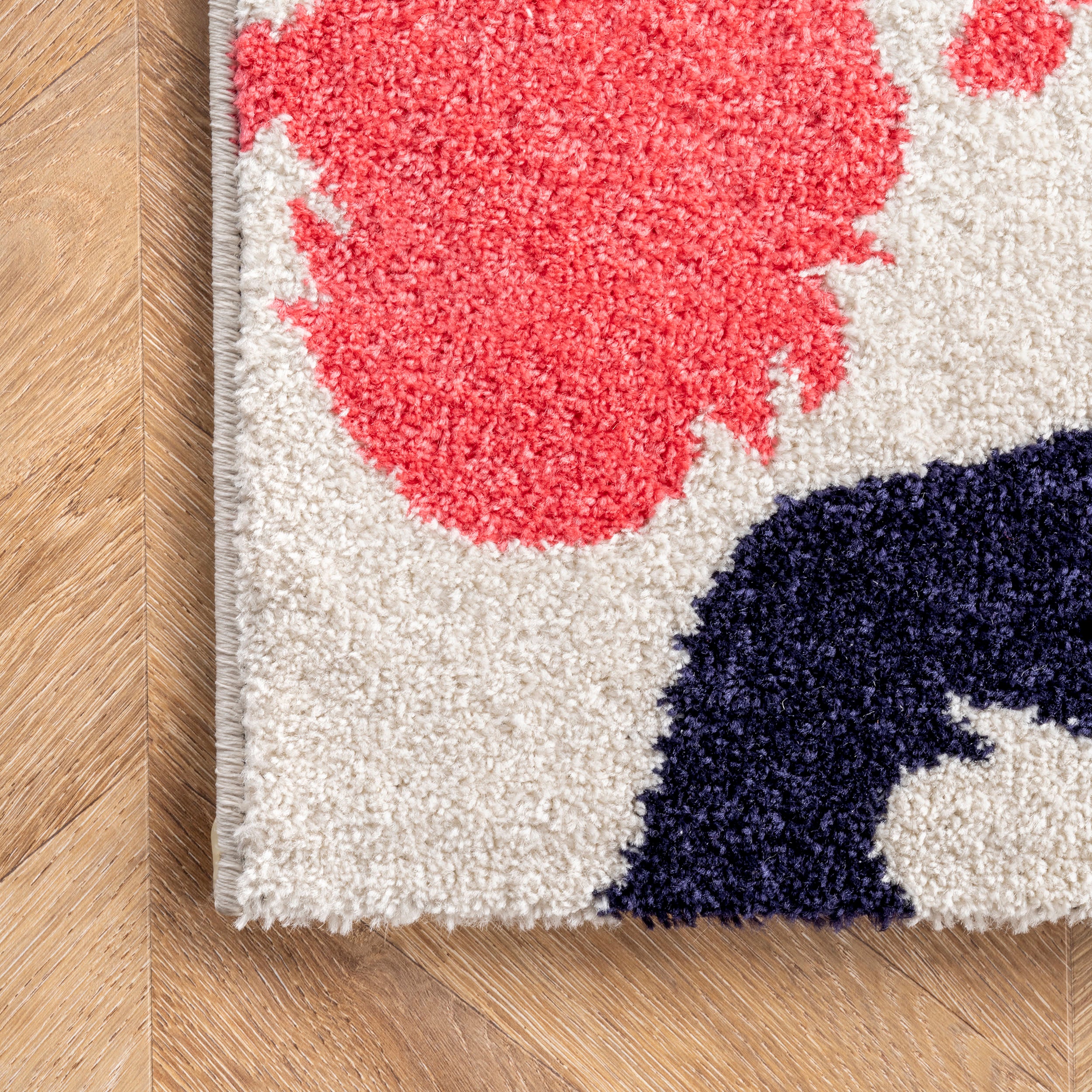 Handprint Collage Rug | Multicolor - Image 3
