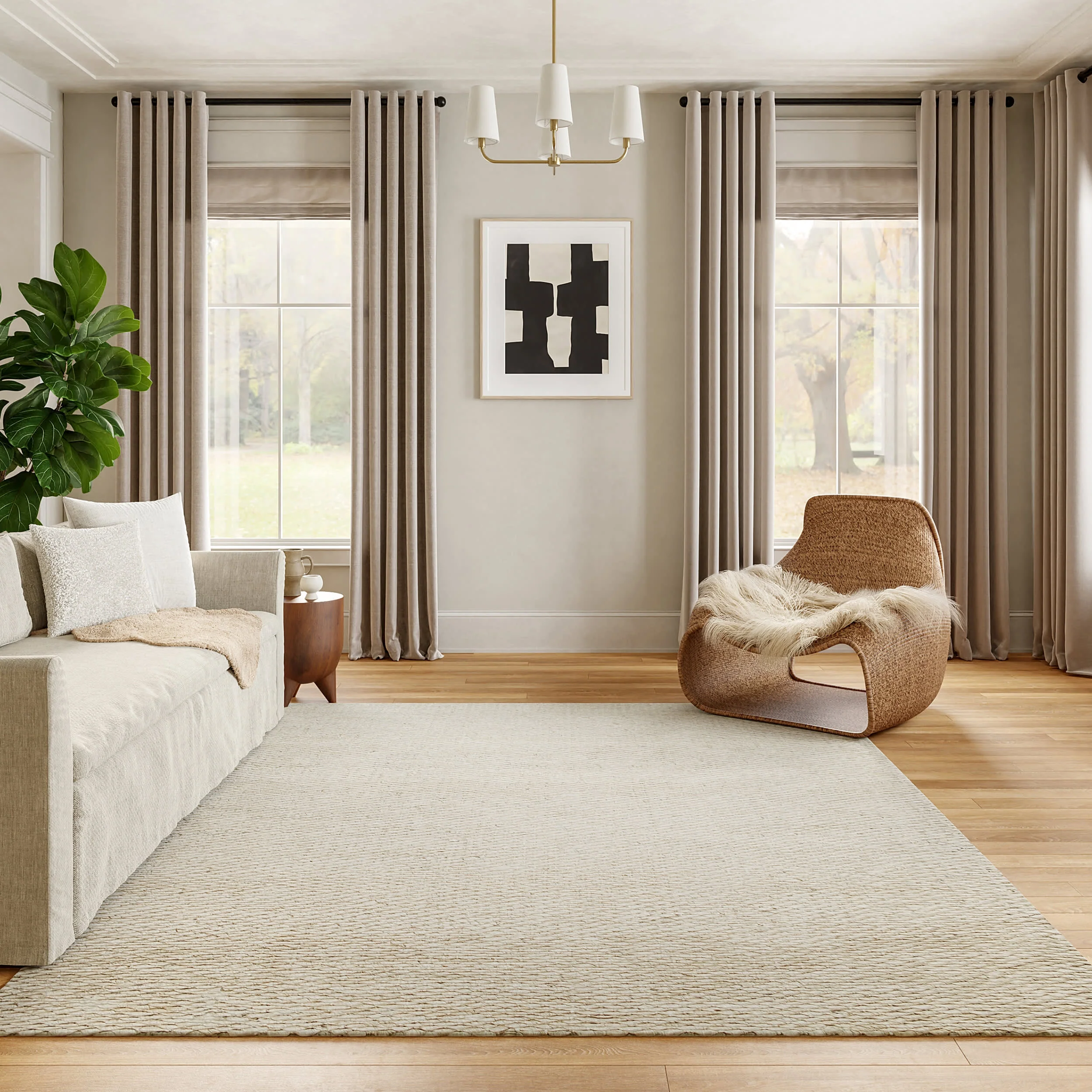 Handspun Jute Rug | Off White - Image 2