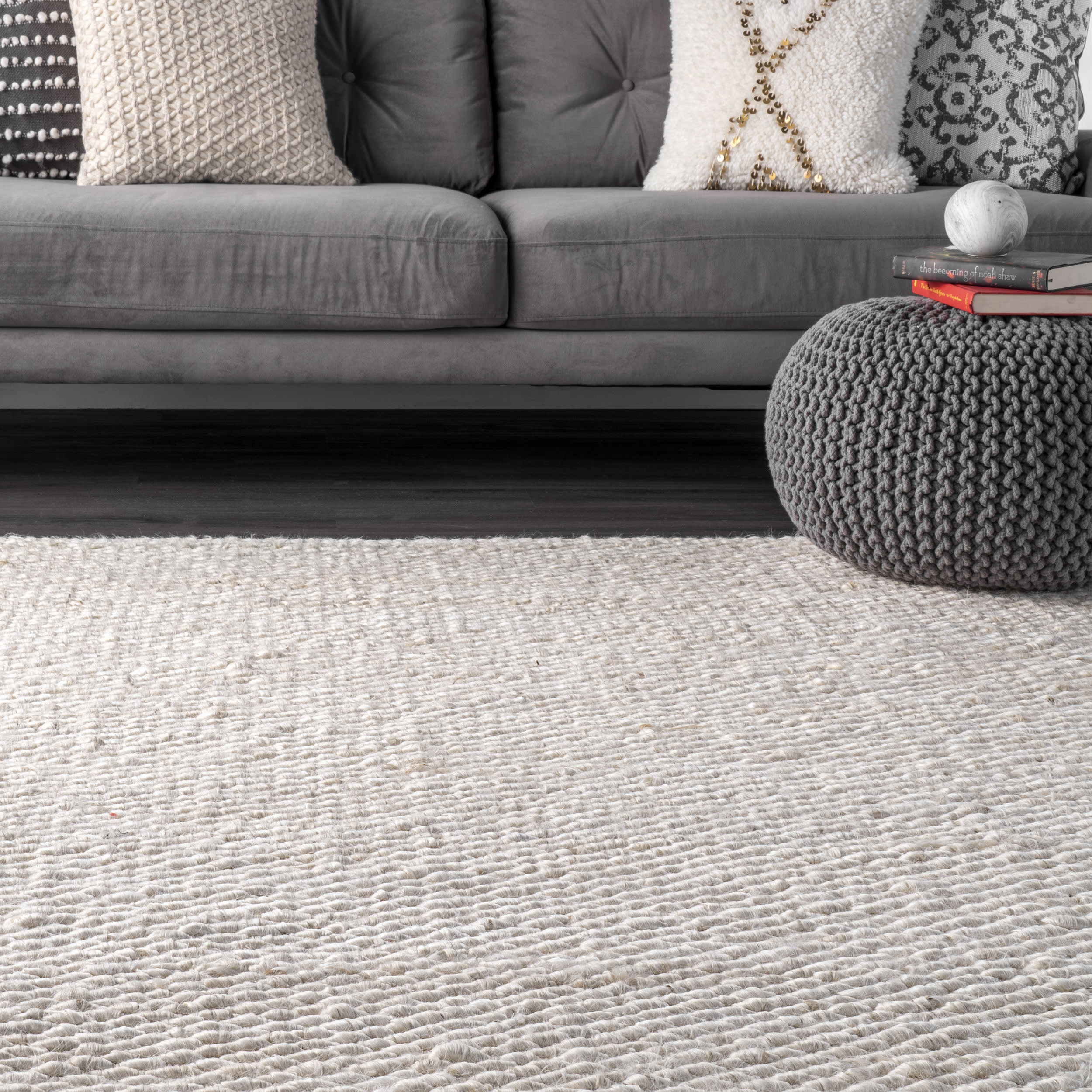 Handspun Jute Rug | Off White - Image 4