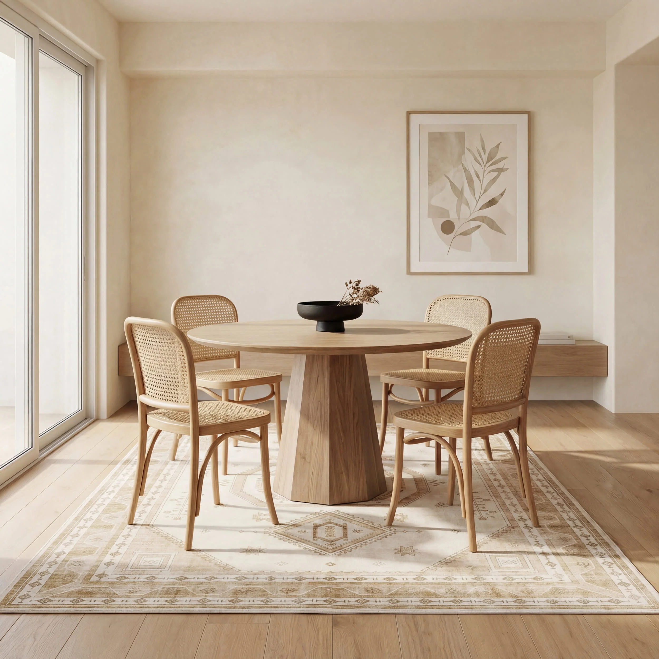 Hanice Oriental and Persian Washable Rug | Natural - Image 7