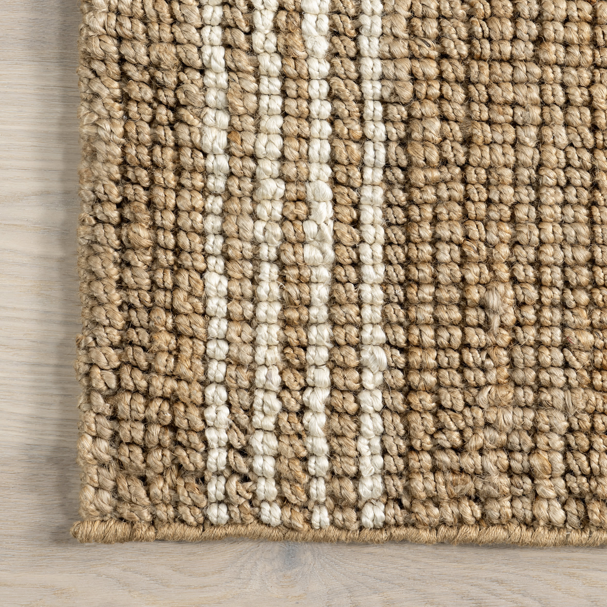Hanna Striped Jute Rug | Natural - Image 3