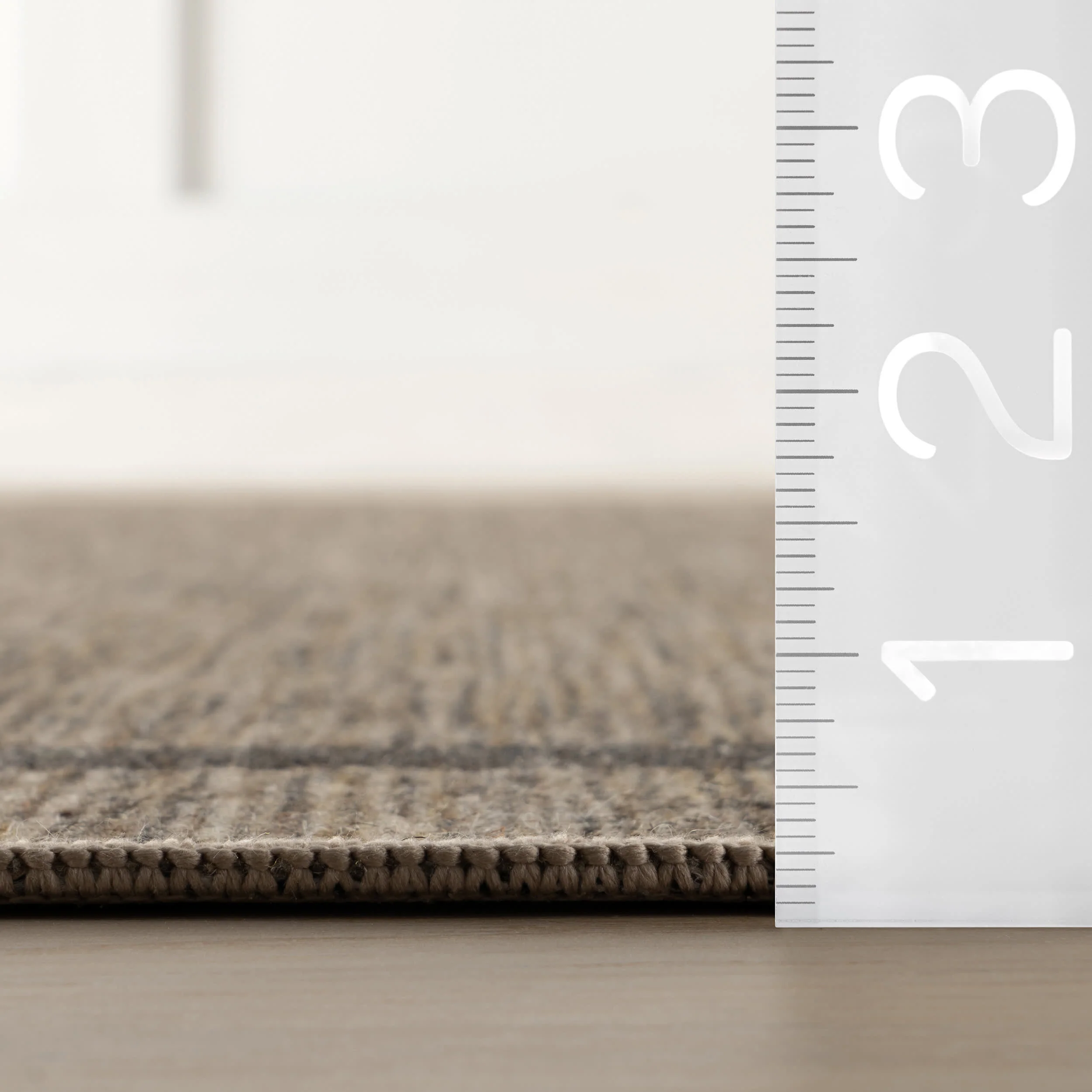 Hanover Bordered Washable Rug by Nate Berkus | Brown - Image 5