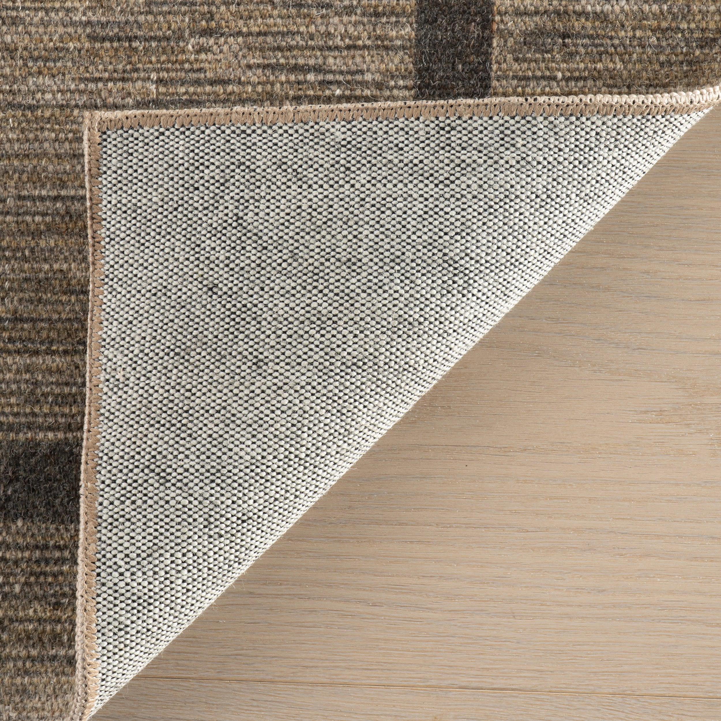 Hanover Bordered Washable Rug by Nate Berkus | Brown - Image 6