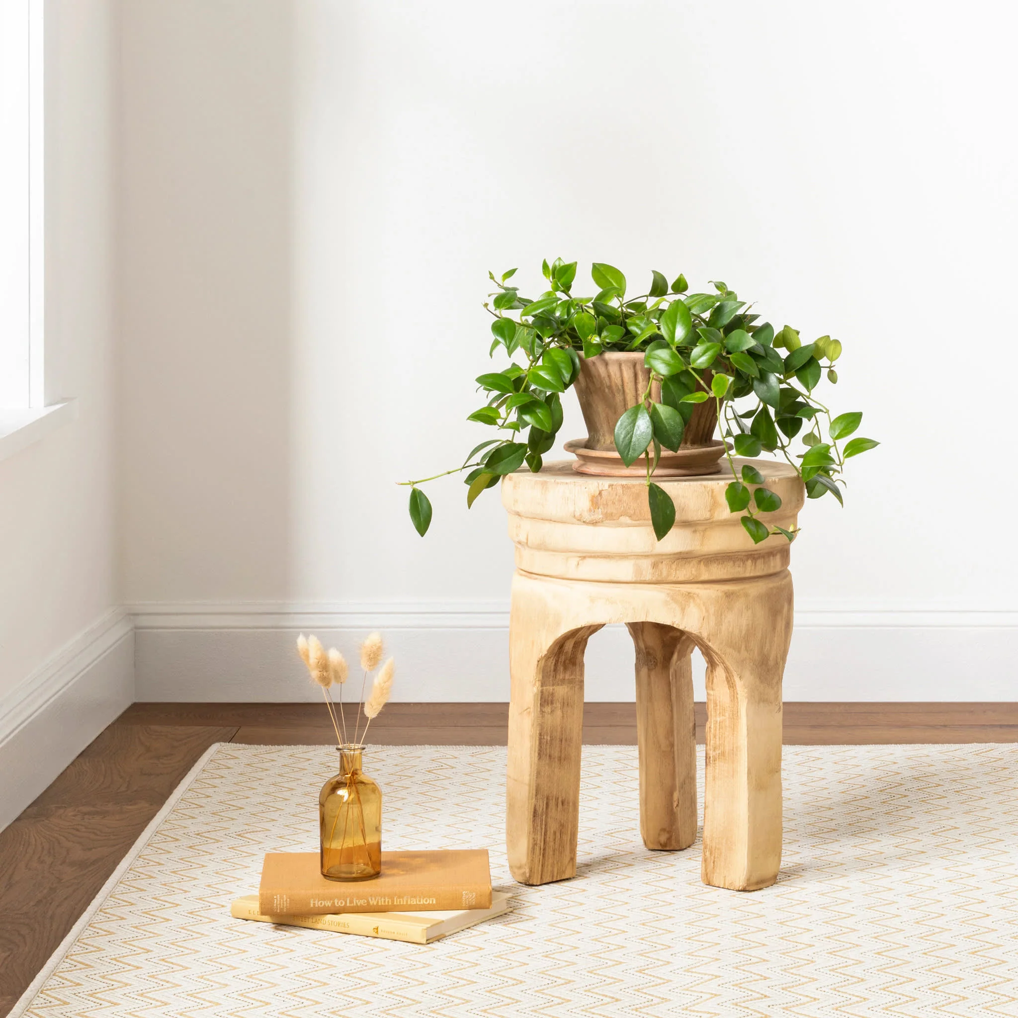 Happy Chevron Woven Indoor/Outdoor Custom Rug | Gold - Image 2