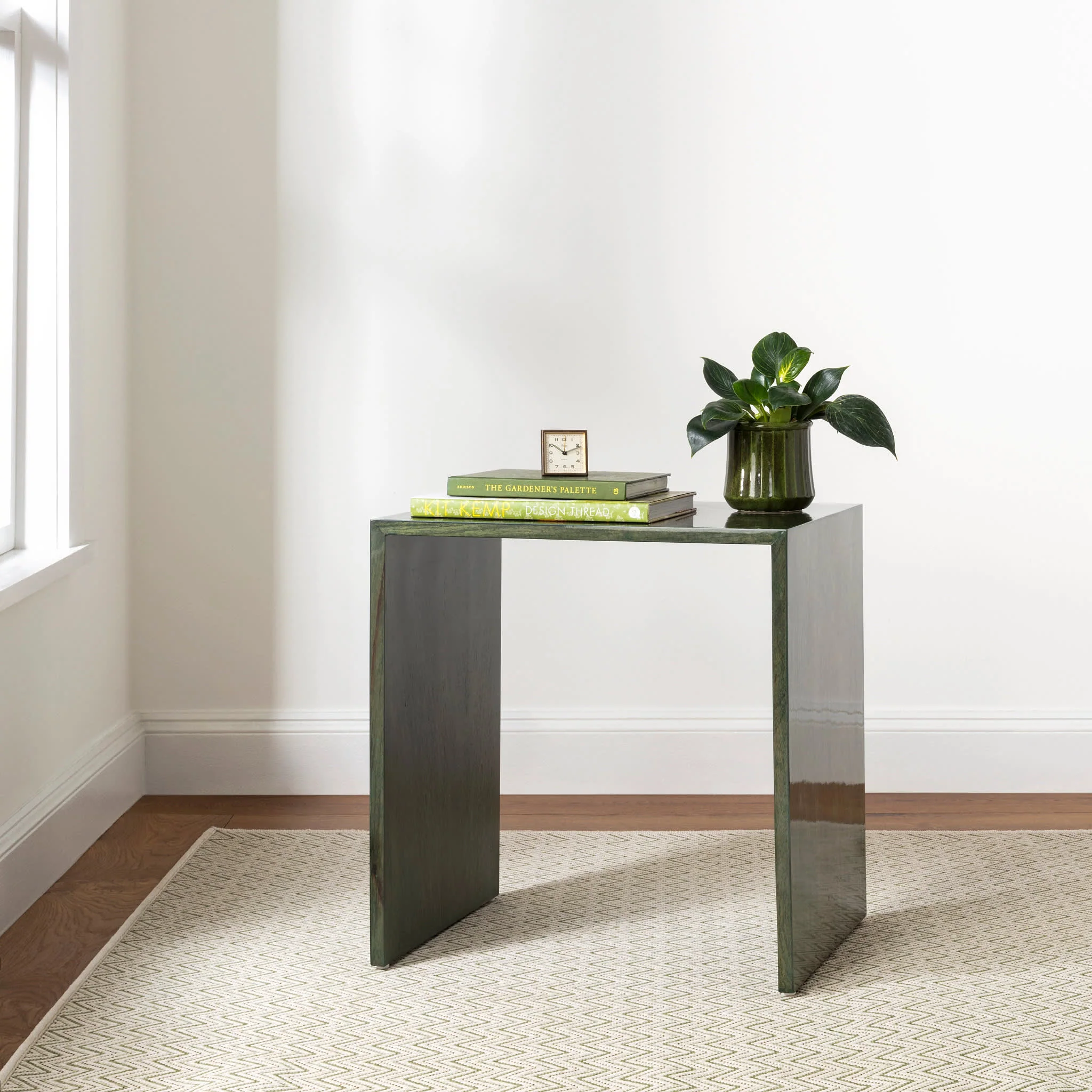 Happy Chevron Woven Indoor/Outdoor Custom Rug | Sage - Image 2