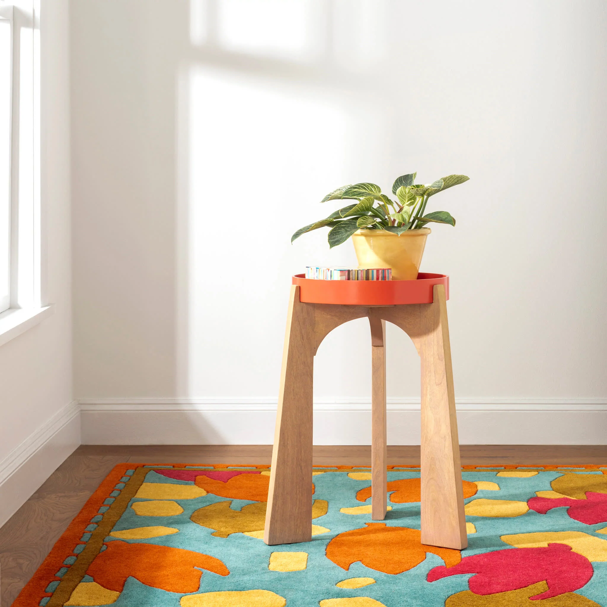 Happy Flower Hand Tufted Wool Rug | Autumn - Image 3