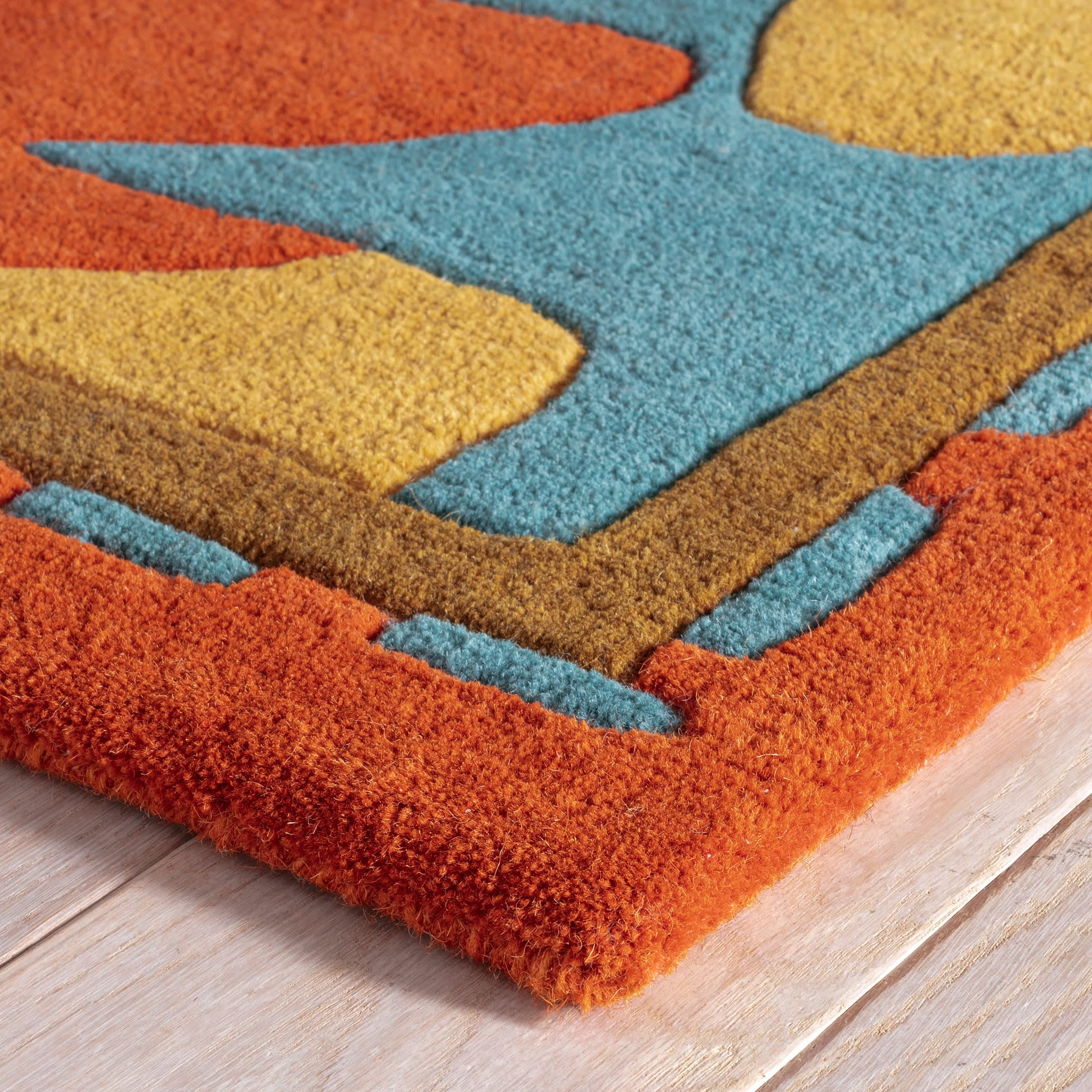 Happy Flower Hand Tufted Wool Rug | Autumn - Image 5