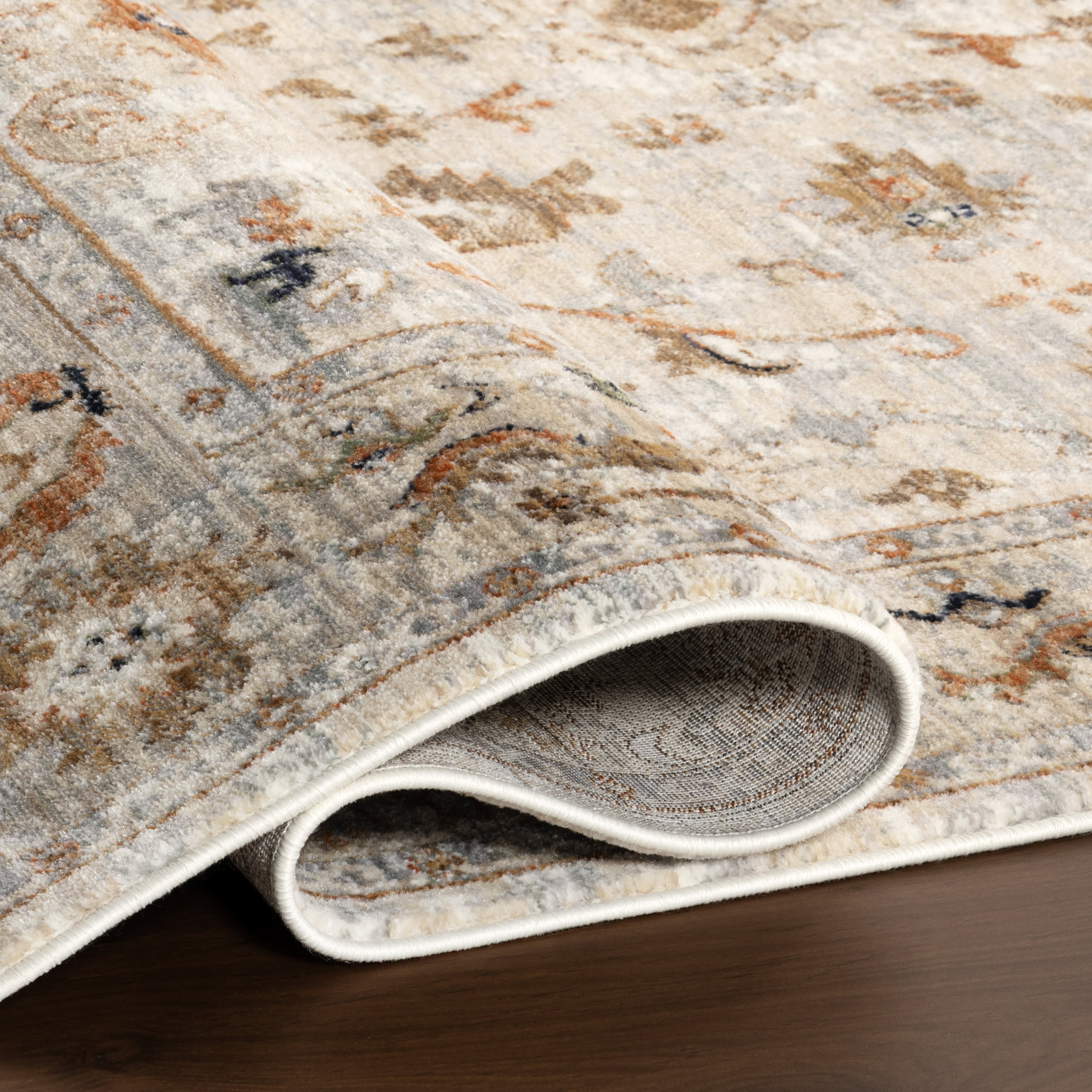 Harlee Vintage Floral Rug | Ivory - Image 8