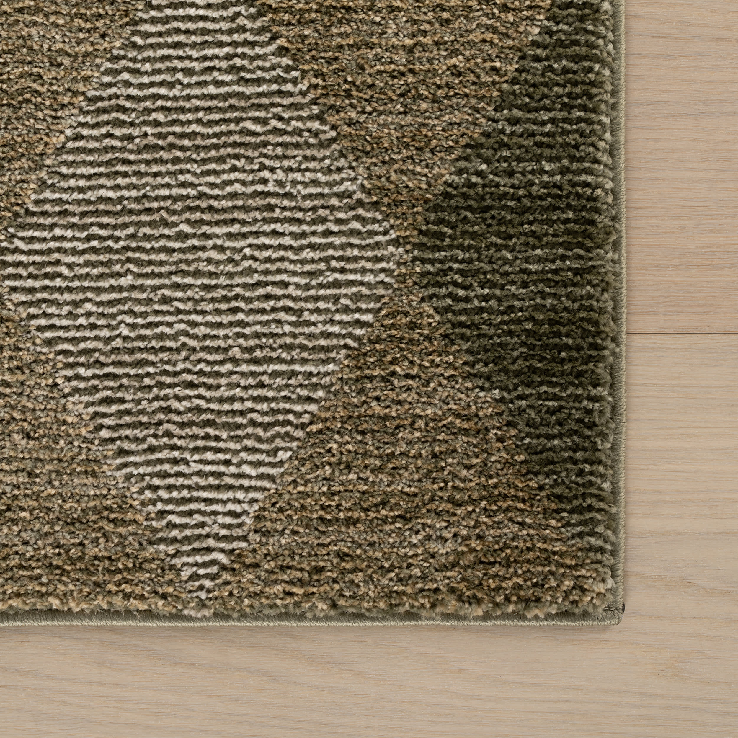 Harlex Mid Century Diamond Rug | Green - Image 4