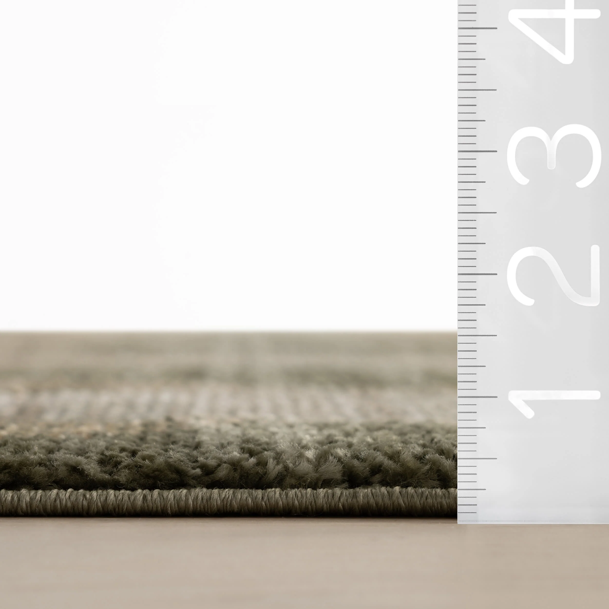 Harlex Mid Century Diamond Rug | Green - Image 6
